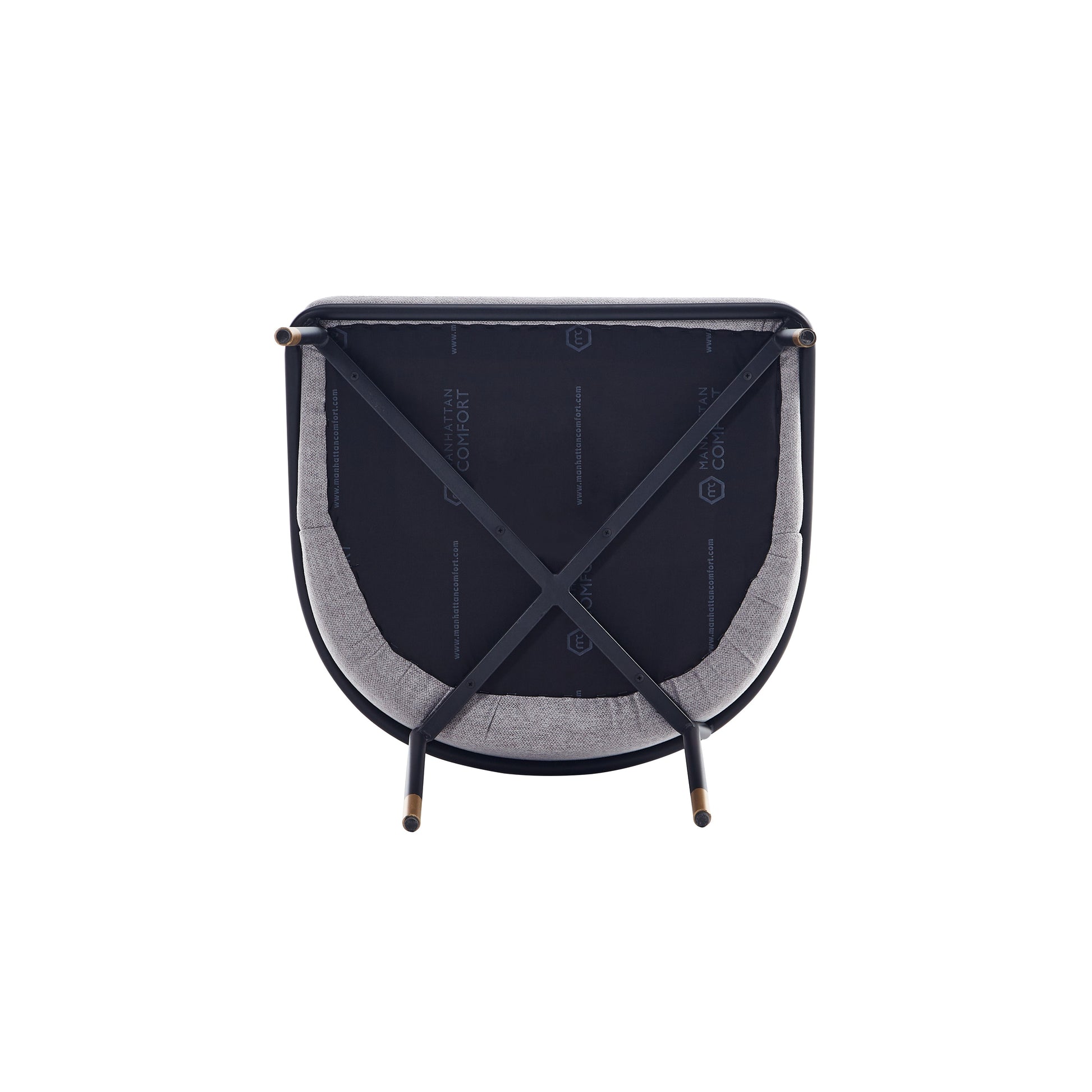 Flor Dining Chair in Gray (set of 2) - Ornate Home
