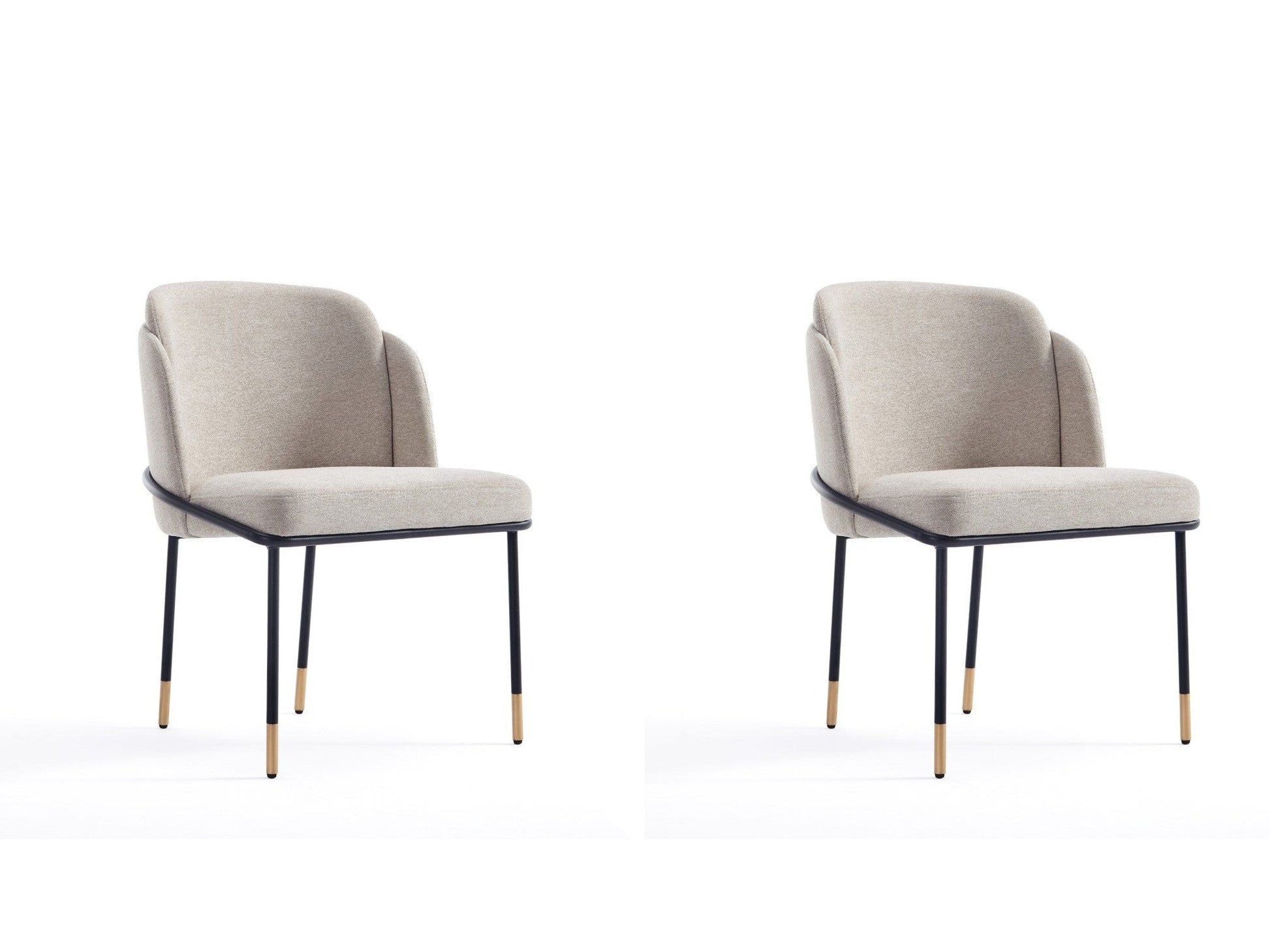Flor Dining Chair (set of 2) in Wheat - Ornate Home