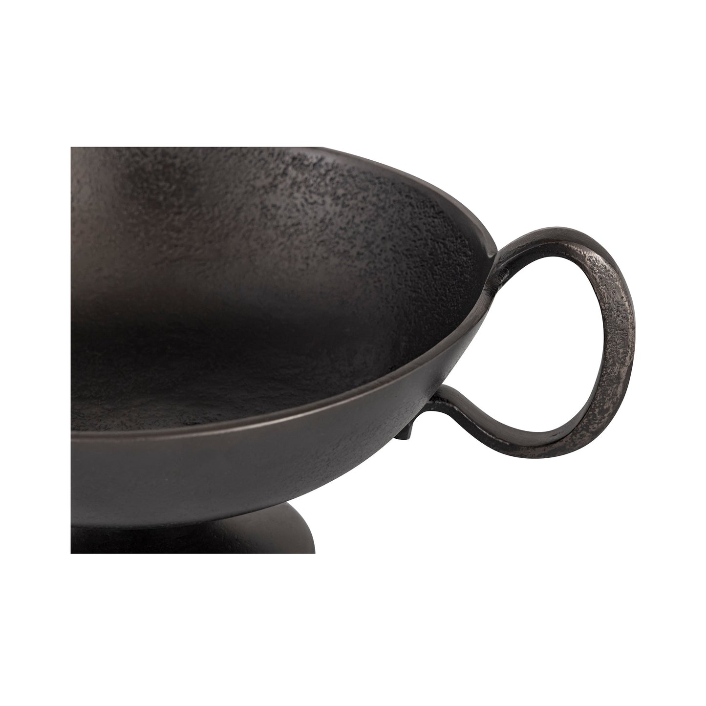Floris Black Cast Aluminum Decorative Bowl - Ornate Home