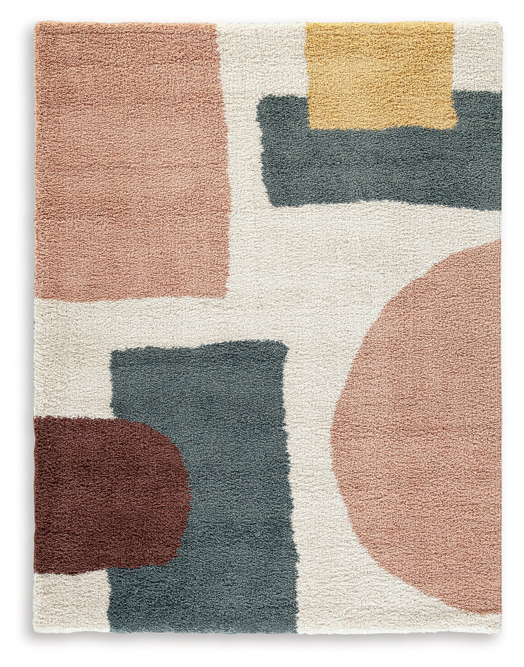 Flynnwick Cream/Pink/Gray 8' x 10' Rug- Viva Furn
