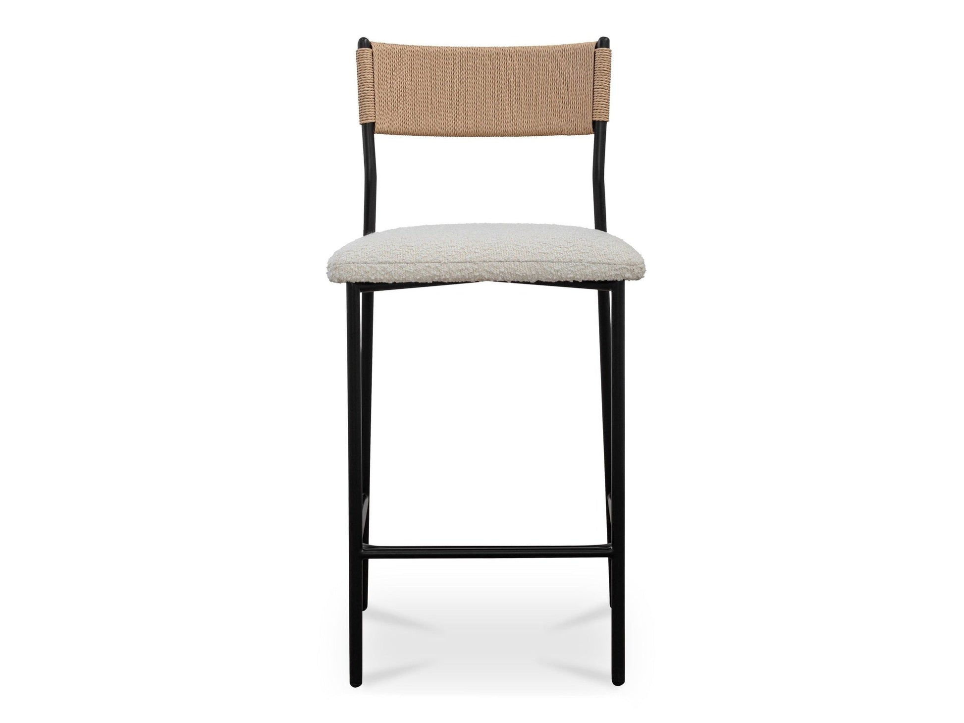 Foley White Counter Stool - Ornate Home