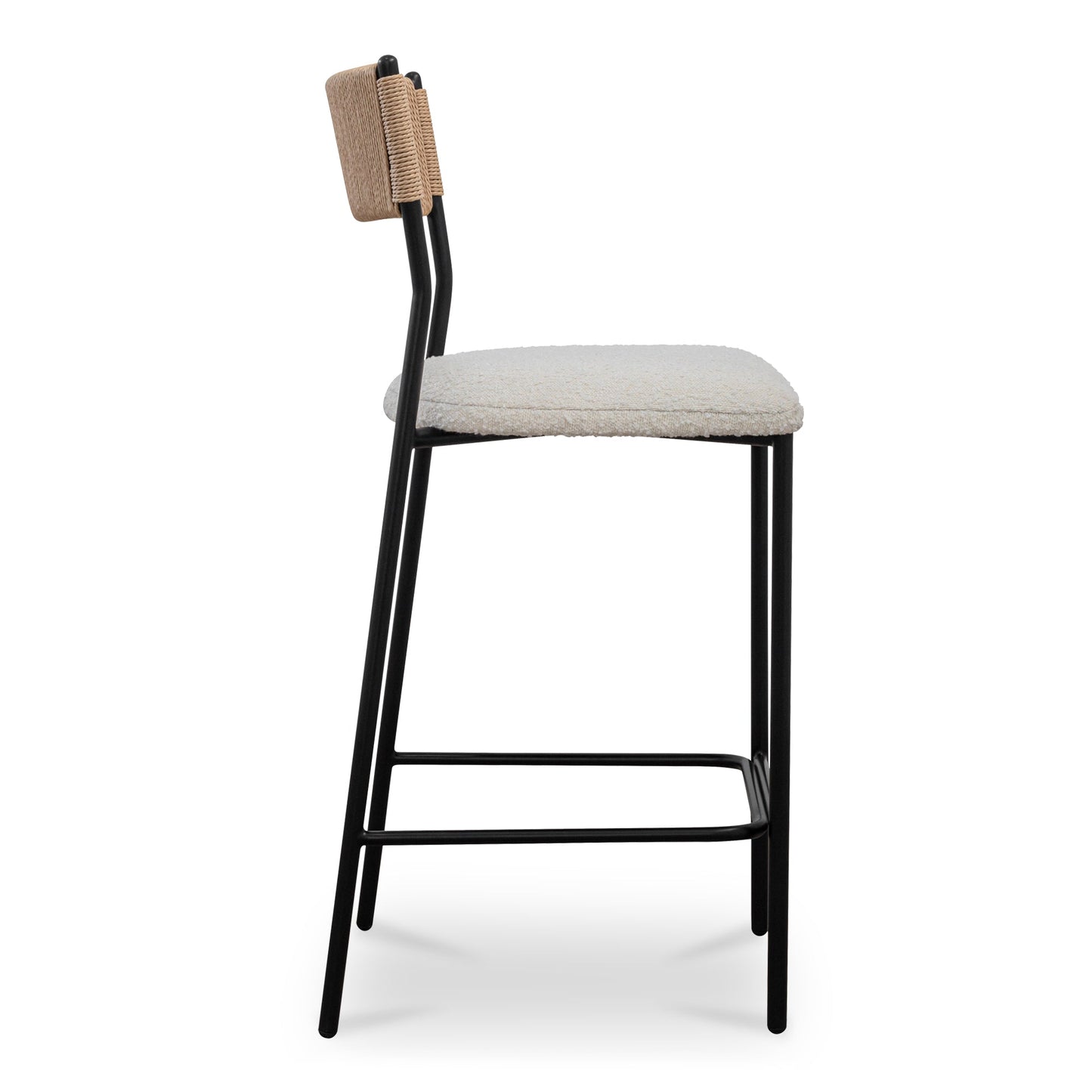 Foley White Counter Stool - Ornate Home