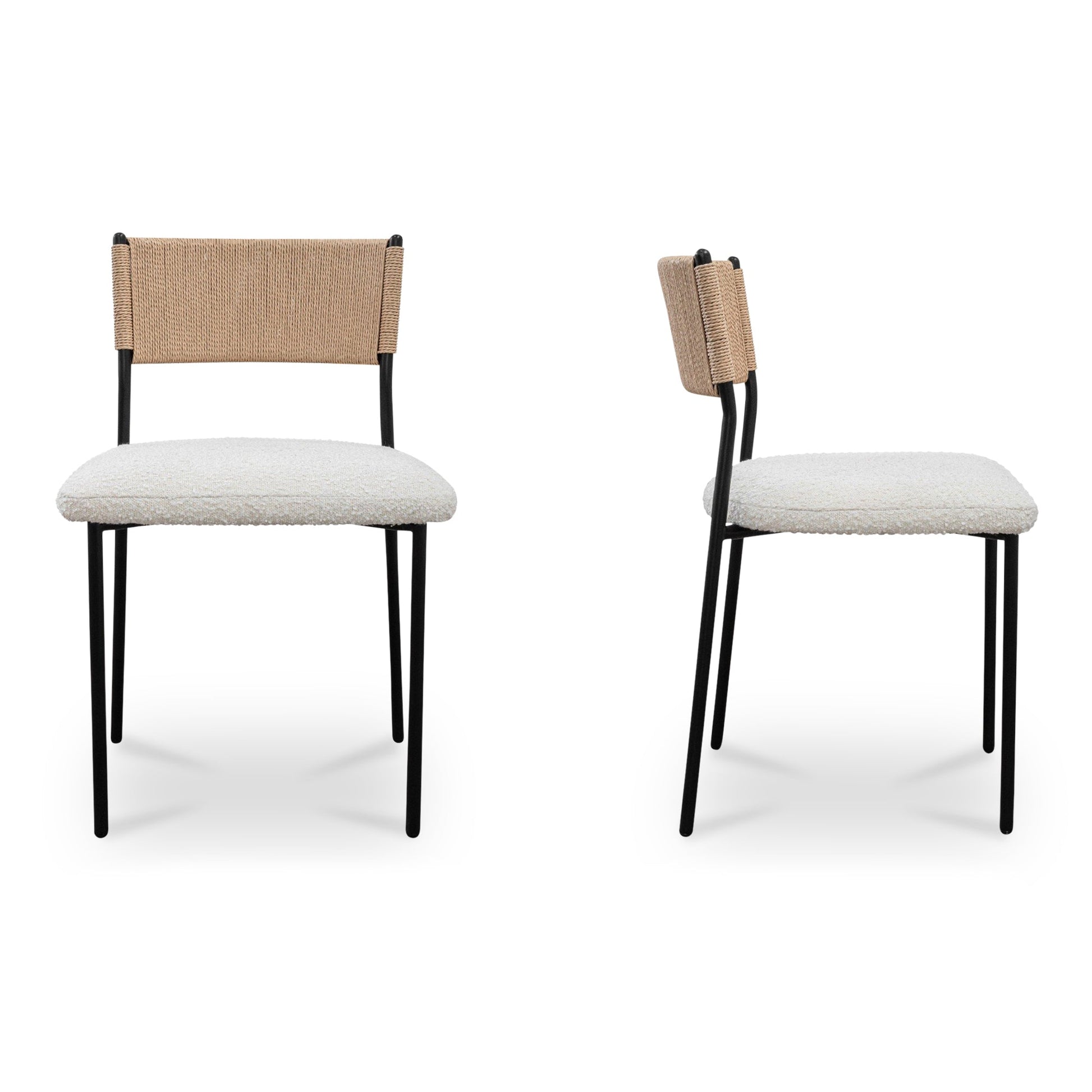 Foley White Dining Chair (Set of 2) - Ornate Home