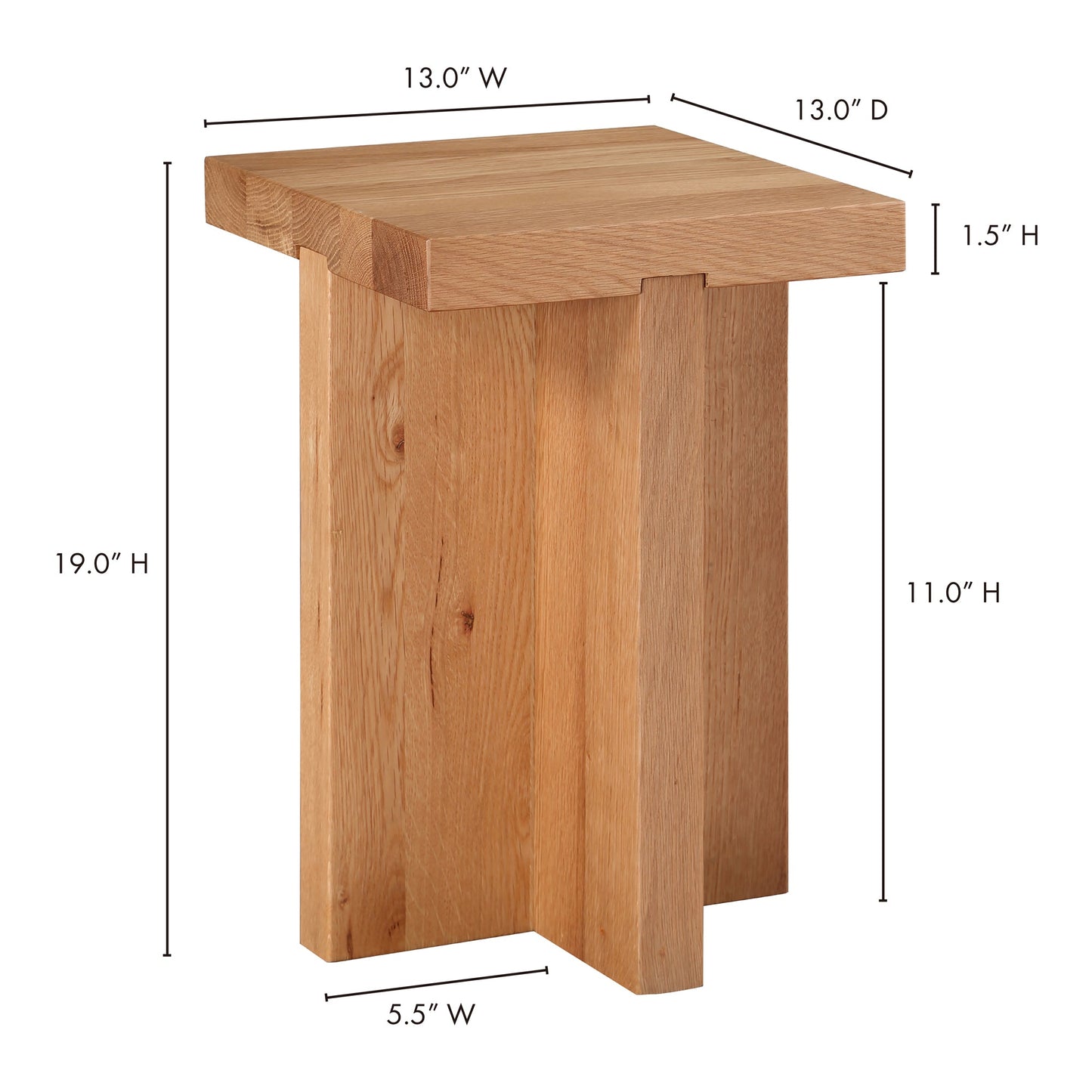 Folke Natural Side Table - Ornate Home