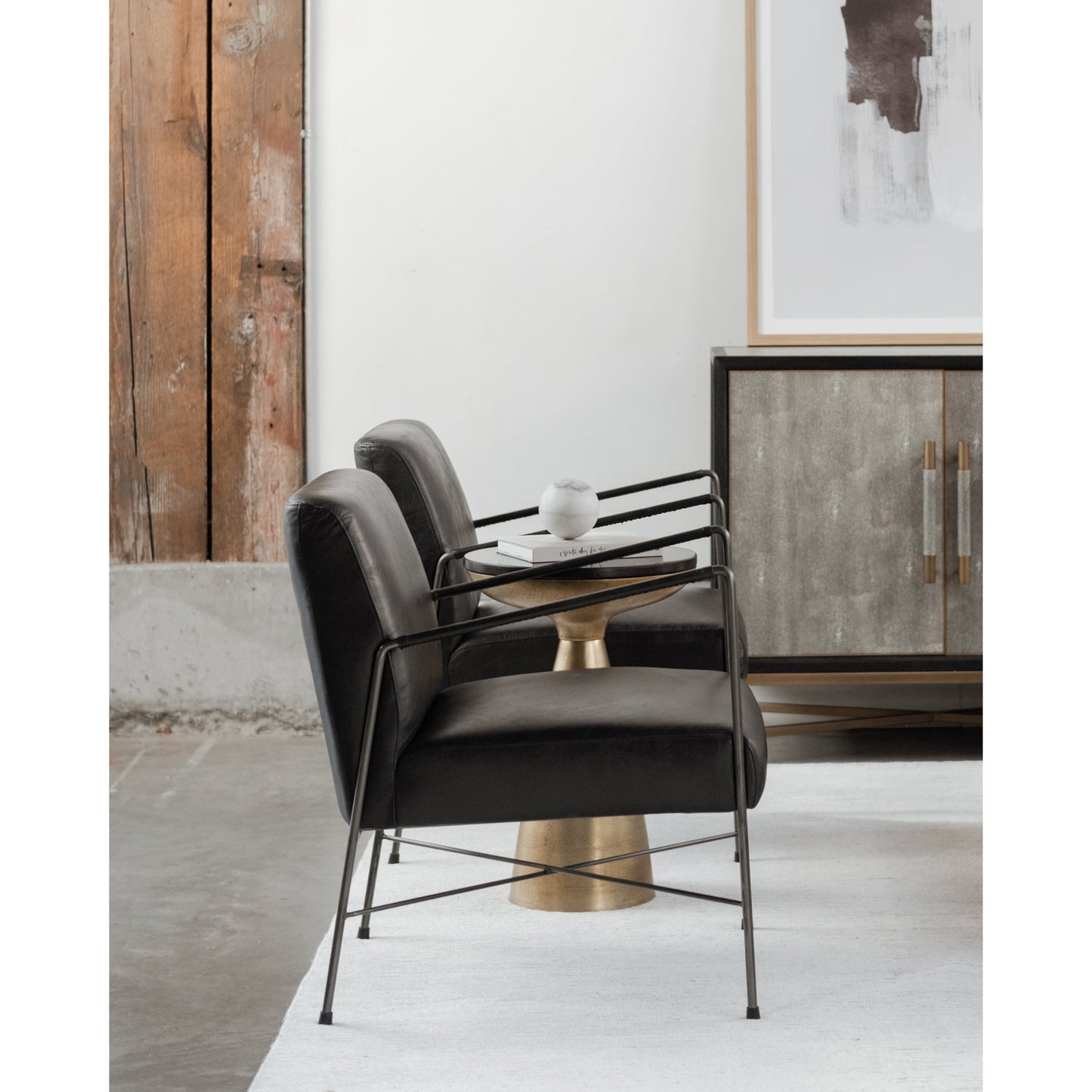 Font Brass Side Table - Ornate Home