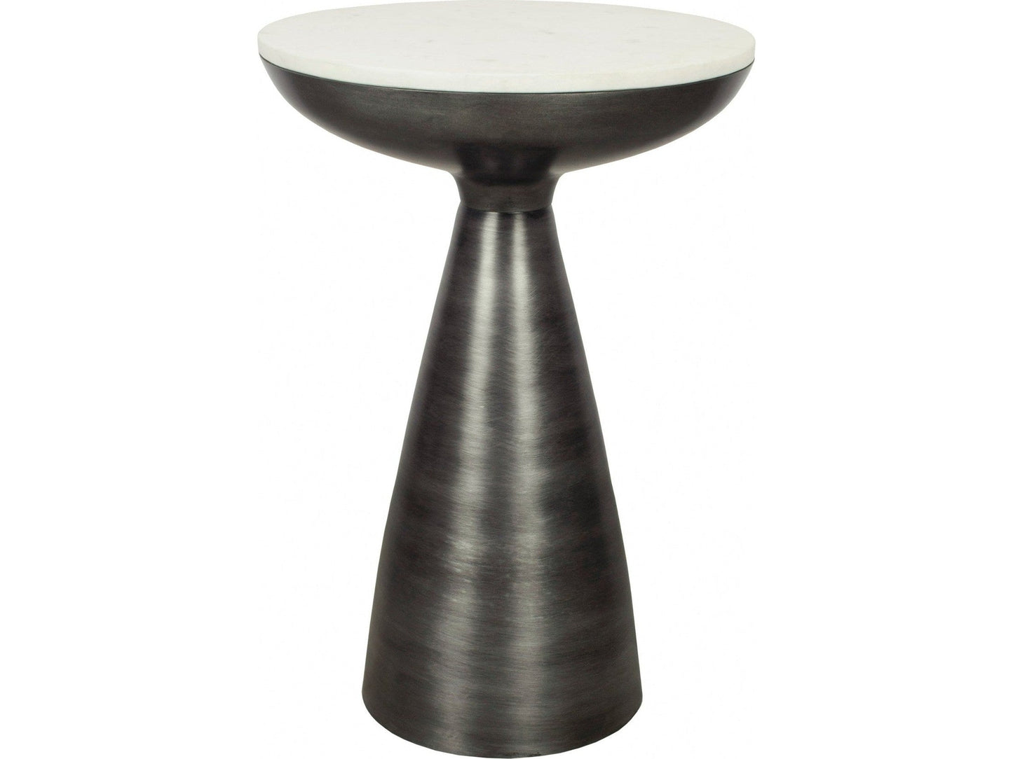 Font White Marble Side Table - Ornate Home