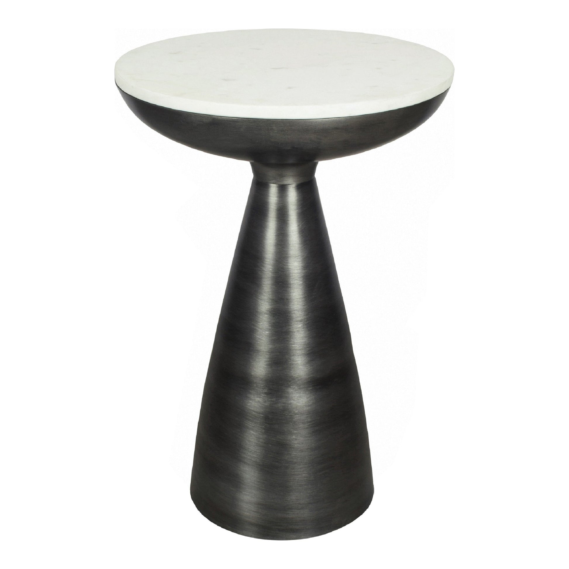 Font White Marble Side Table - Ornate Home