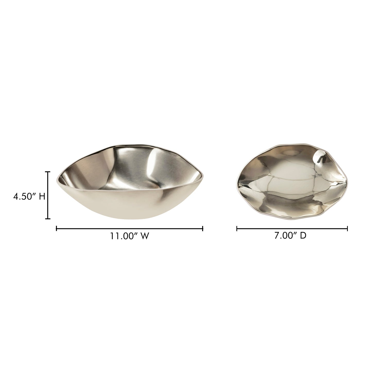 Forde Silver Decorative Bowl - Ornate Home