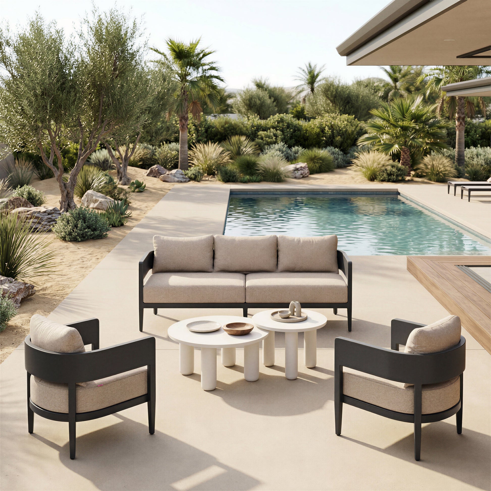 Foret Black Outdoor Armchair - Ornate Home