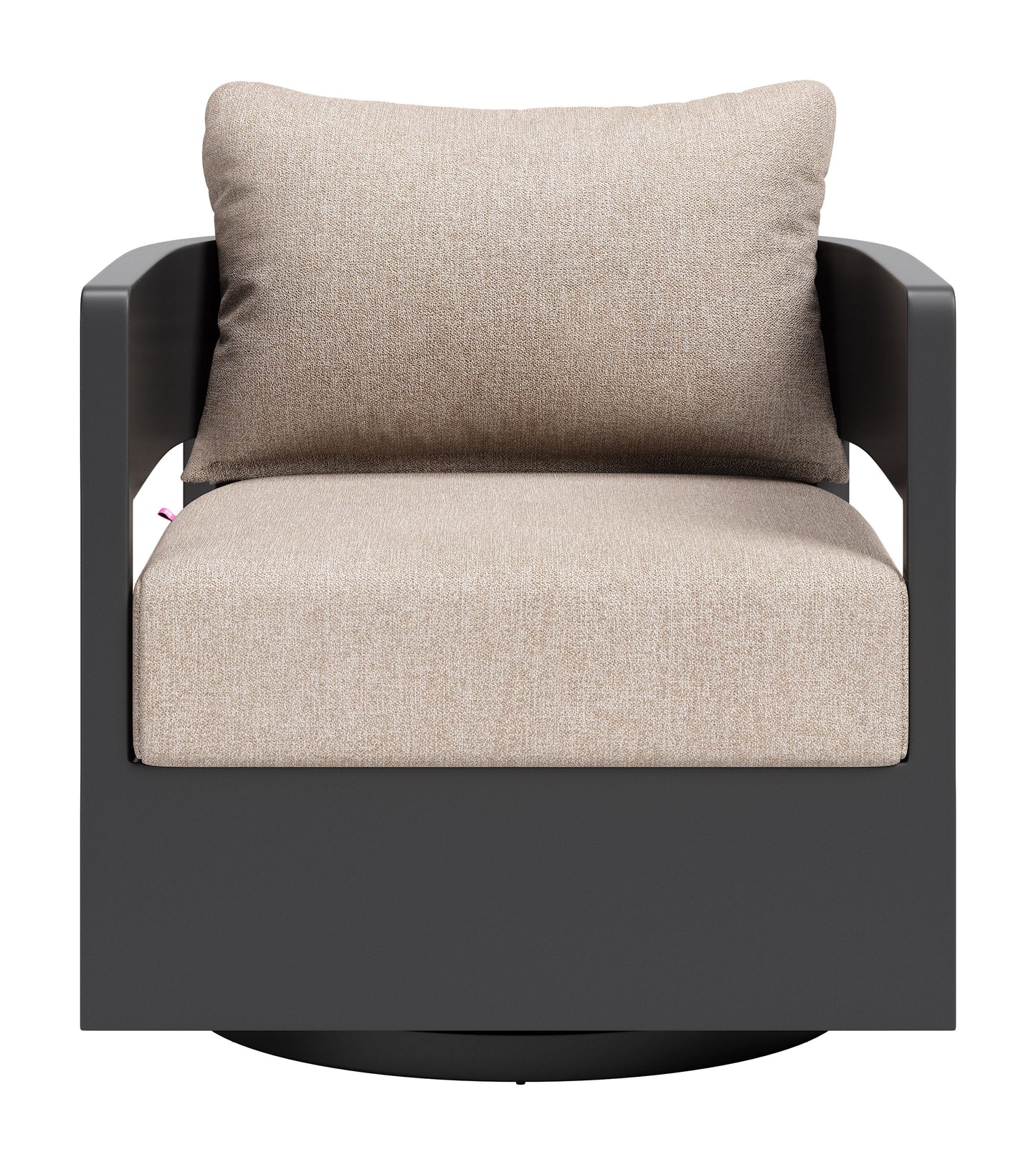 Foret Black Outdoor Swivel Chair - Ornate Home