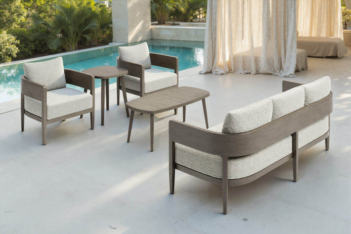 Foret Brown Outdoor Coffee Table - Ornate Home