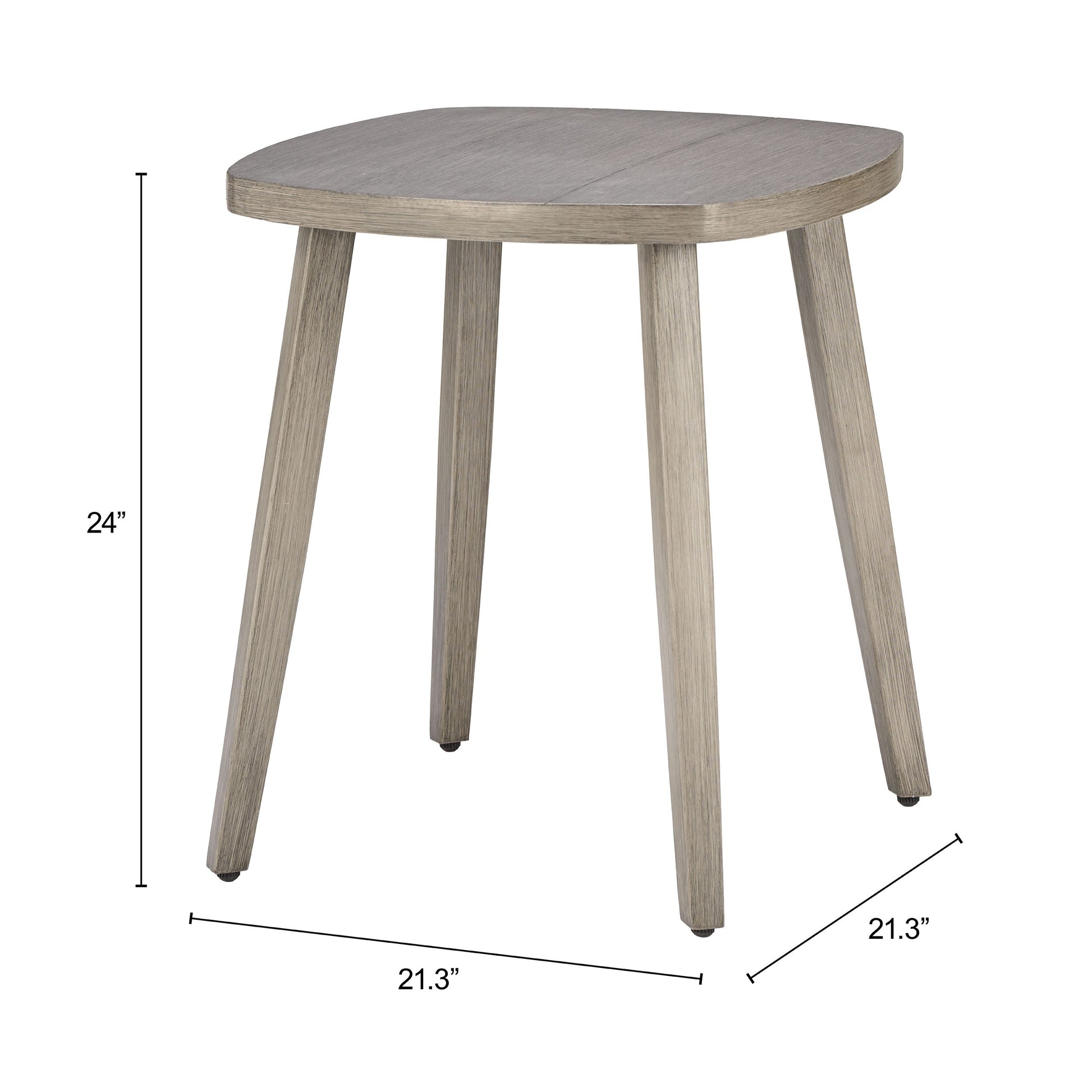 Foret Brown Outdoor Side Table - Ornate Home