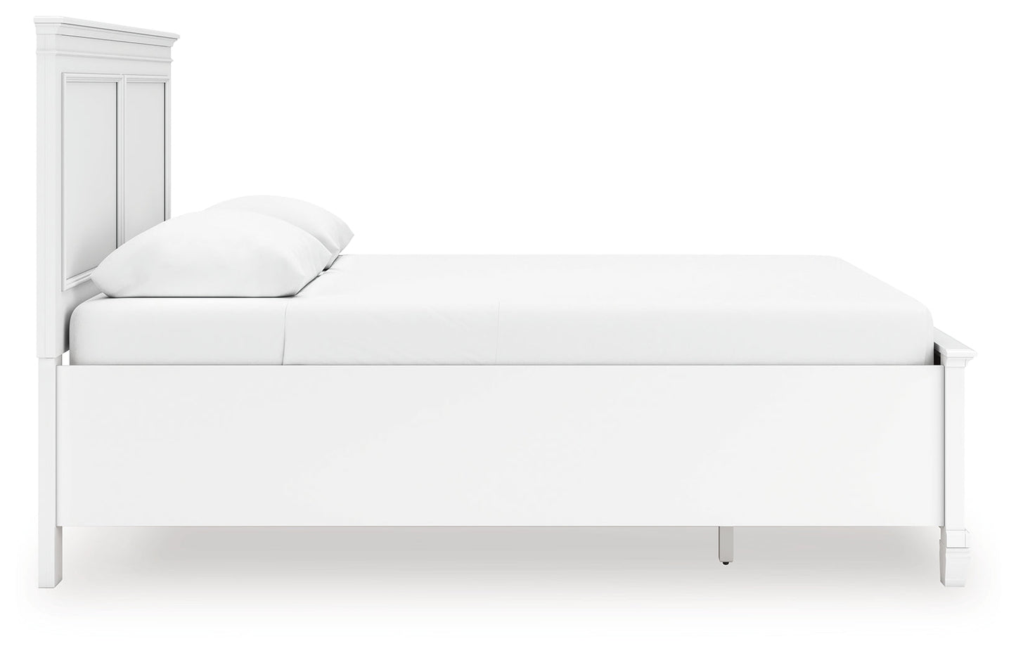Fortman White Queen Panel Storage Bed- Viva Furn
