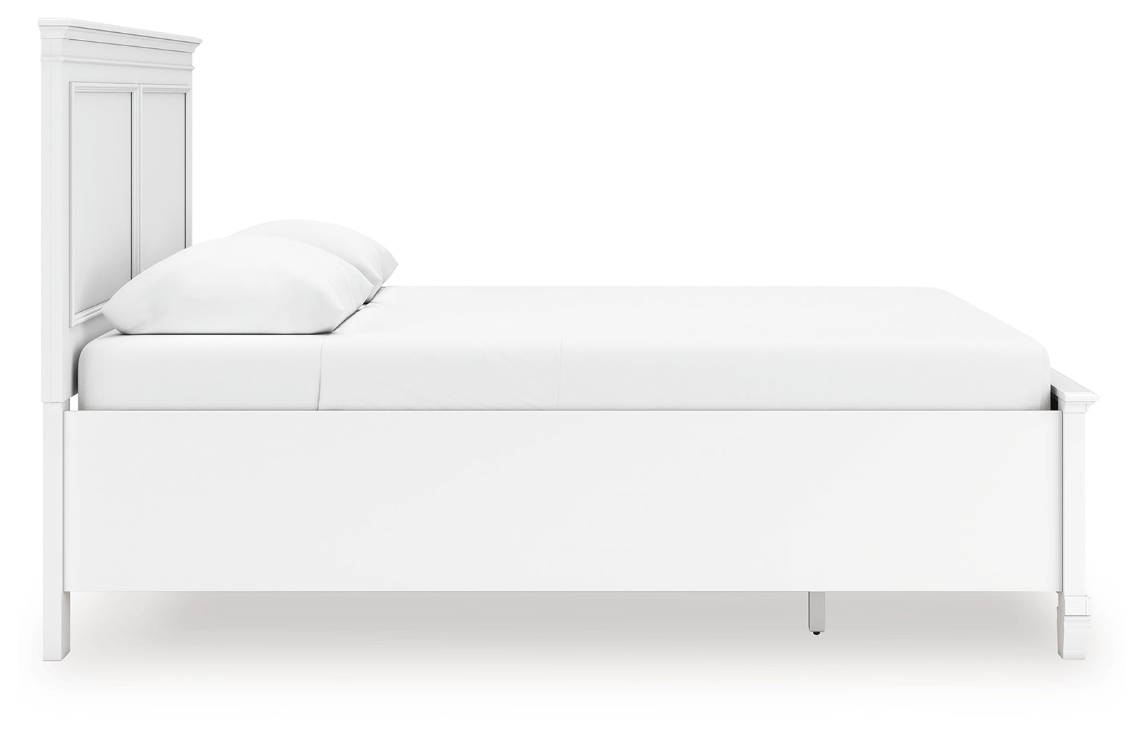 Fortman White Queen Panel Storage Bed- Viva Furn