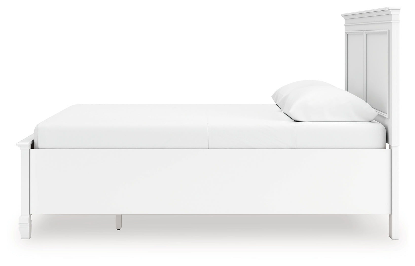 Fortman White Queen Panel Storage Bed- Viva Furn