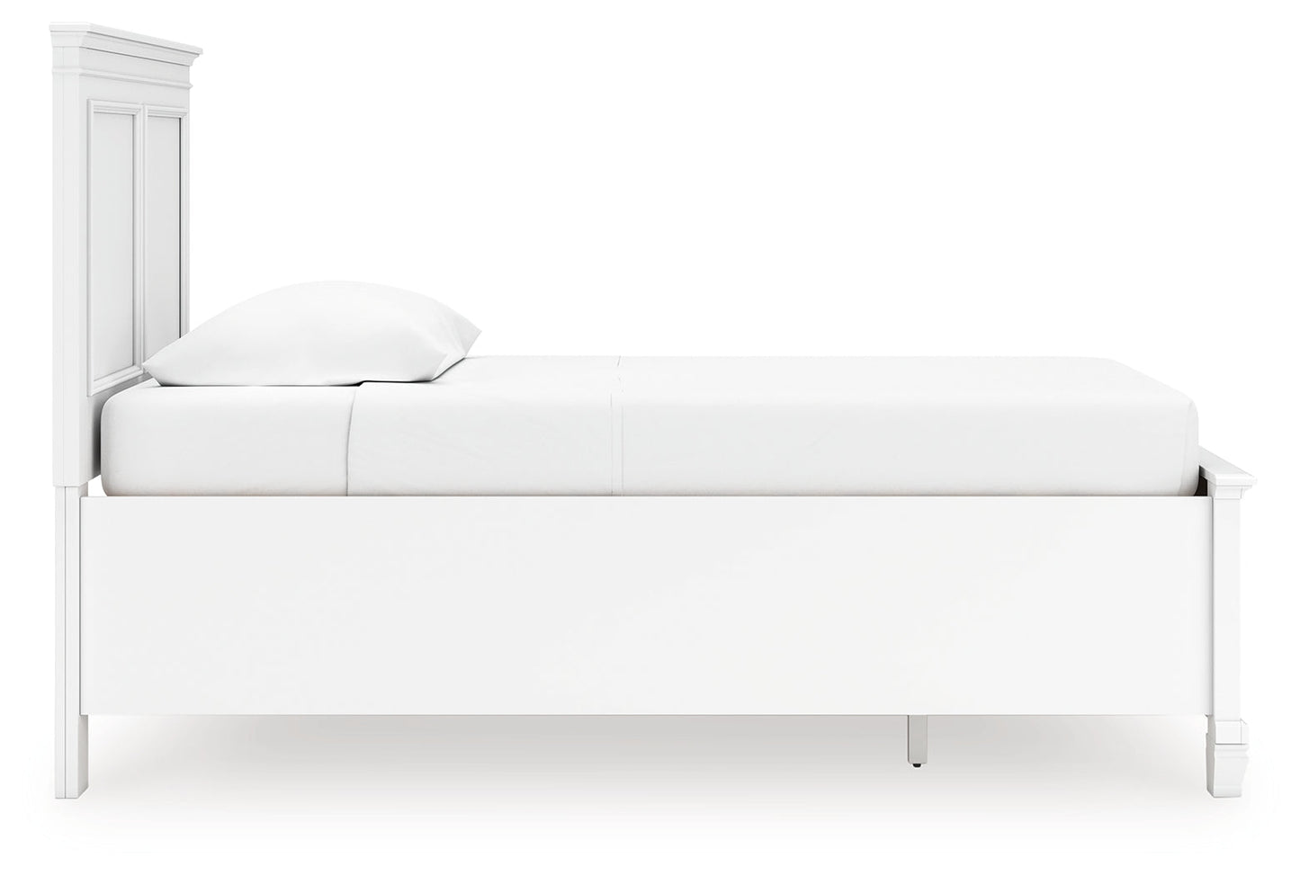 Fortman White Twin Panel Storage Bed- Viva Furn