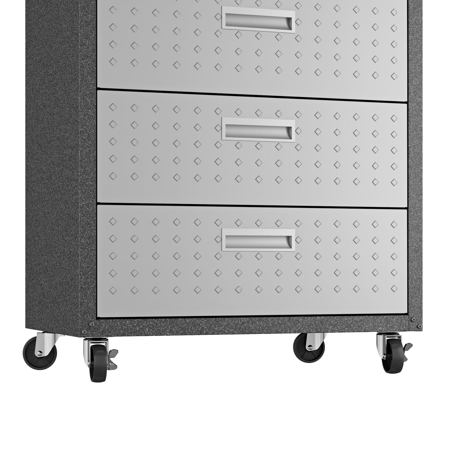 Fortress 31.5" Mobile Garage Chest with Drawers in Grey - Ornate Home