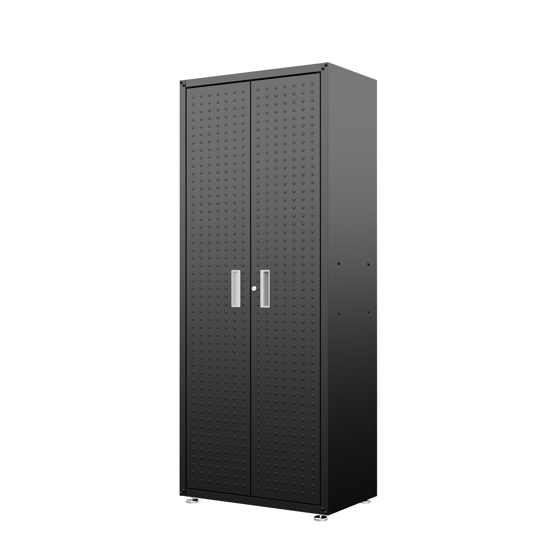 Fortress 74.8" Tall Garage Cabinet in Charcoal Grey - Ornate Home