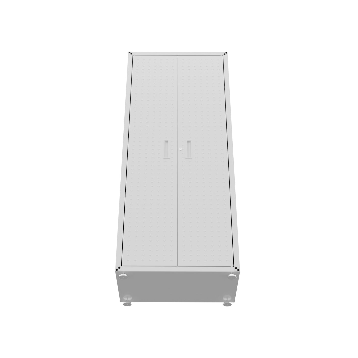Fortress 74.8" Tall Garage Cabinet in White - Ornate Home