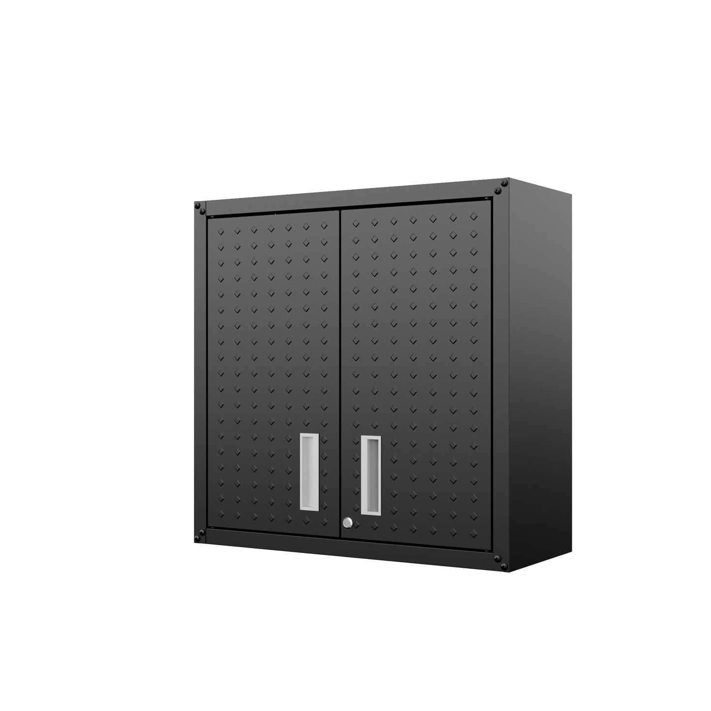 Fortress Floating Garage Cabinet in Charcoal Grey (set of 2) - Ornate Home