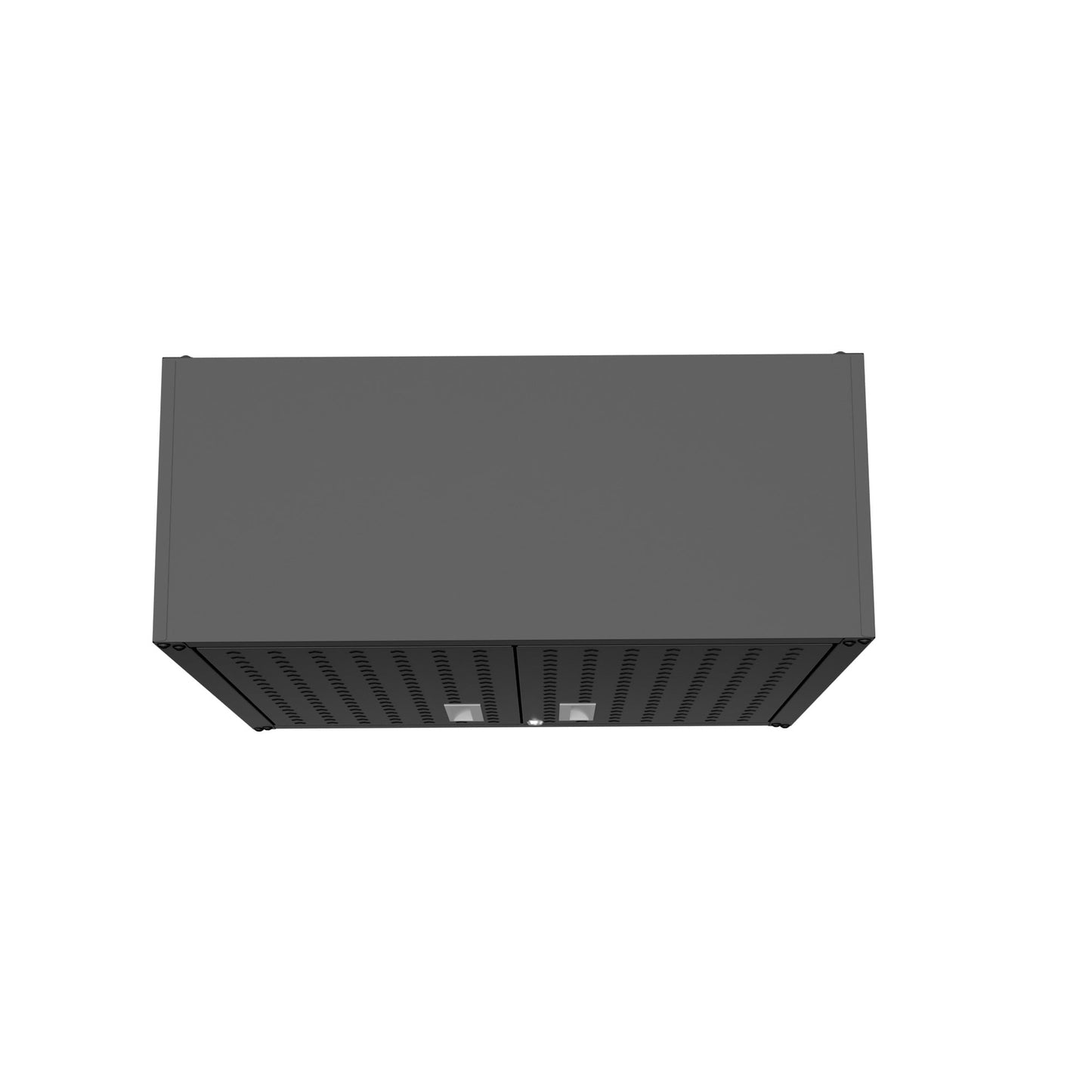 Fortress Floating Garage Cabinet in Charcoal Grey (set of 2) - Ornate Home