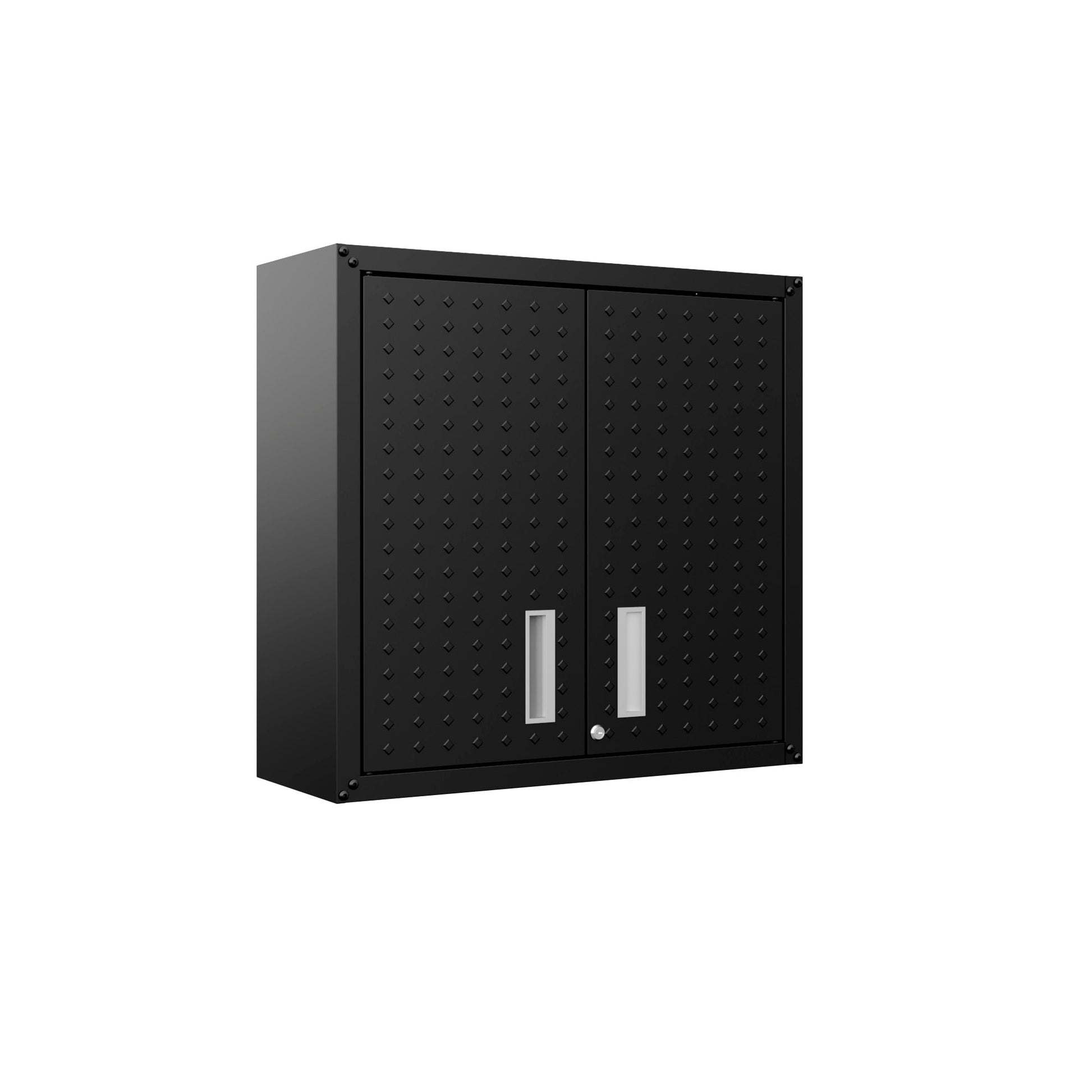 Fortress Floating Garage Cabinet in Charcoal Grey (set of 2) - Ornate Home