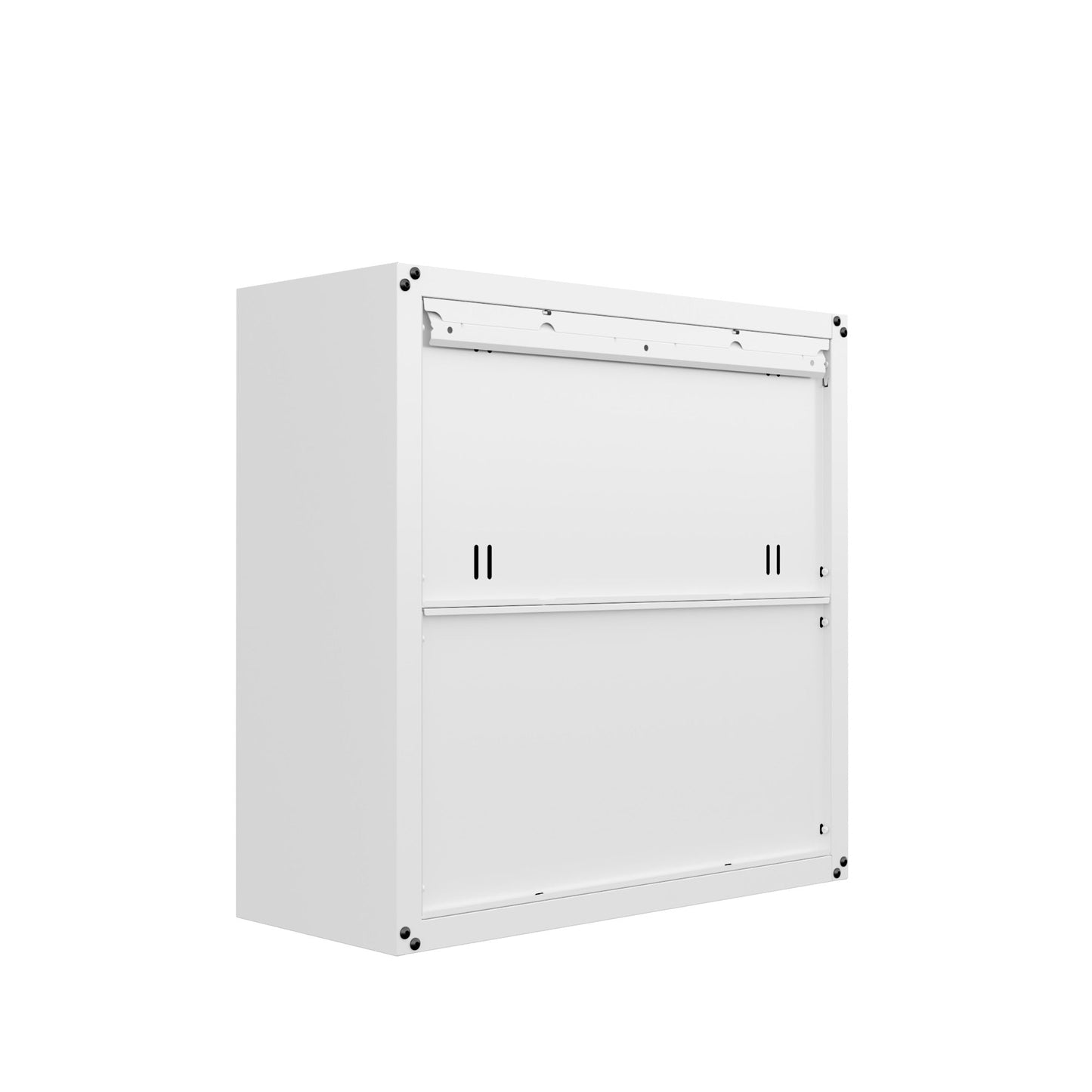 Fortress Floating Garage Cabinet in White - Ornate Home