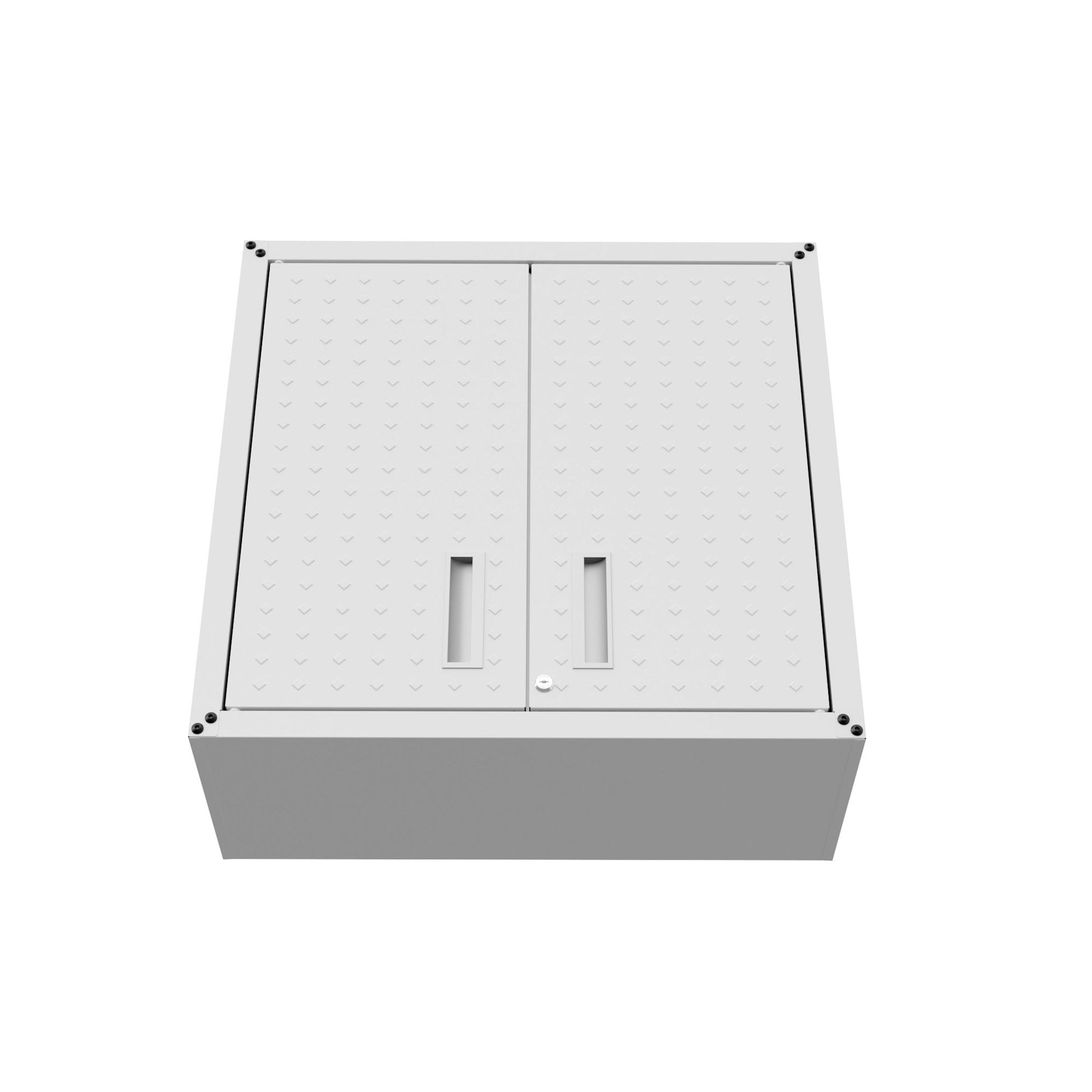 Fortress Floating Garage Cabinet in White - Ornate Home