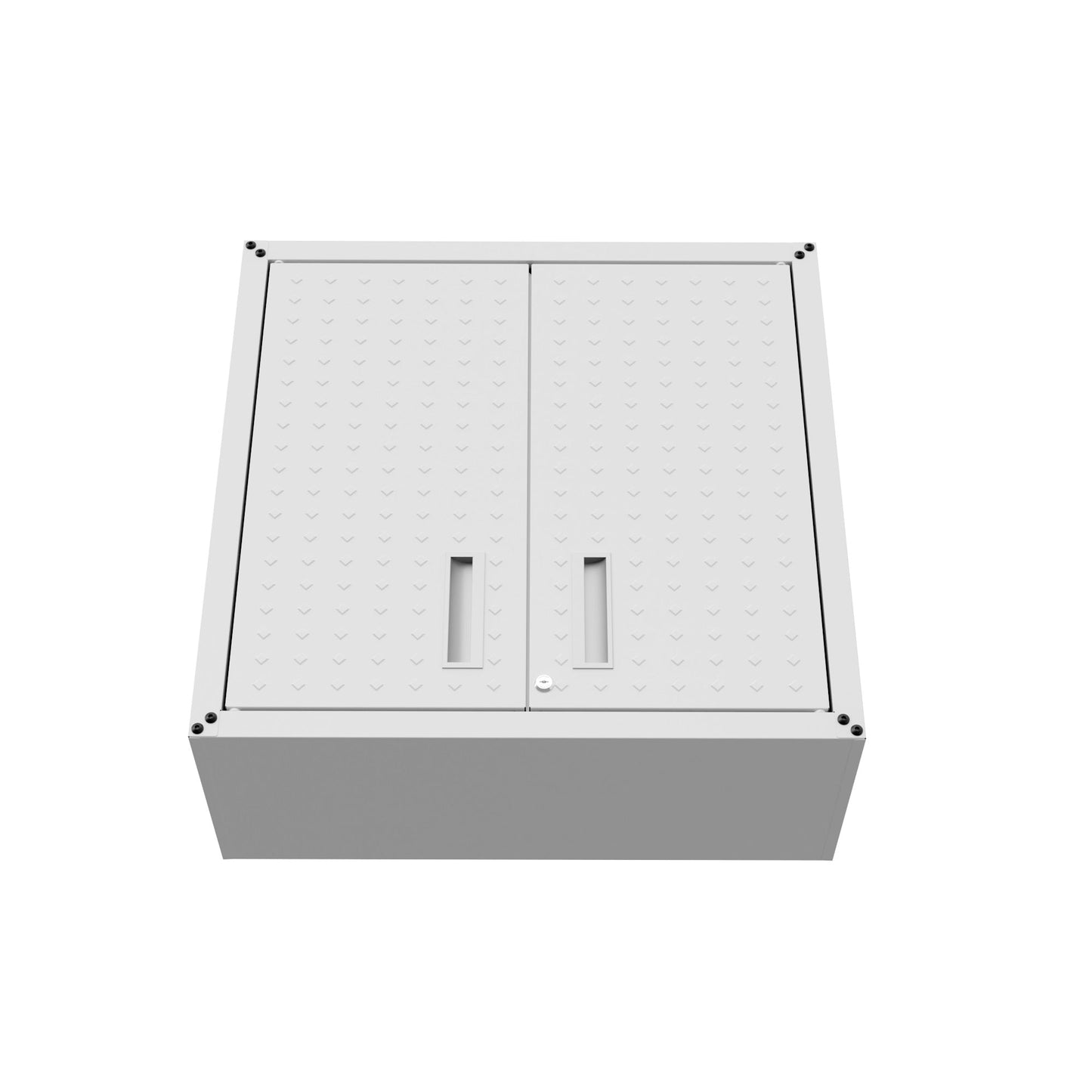 Fortress Floating Garage Cabinet in White (set of 2) - Ornate Home
