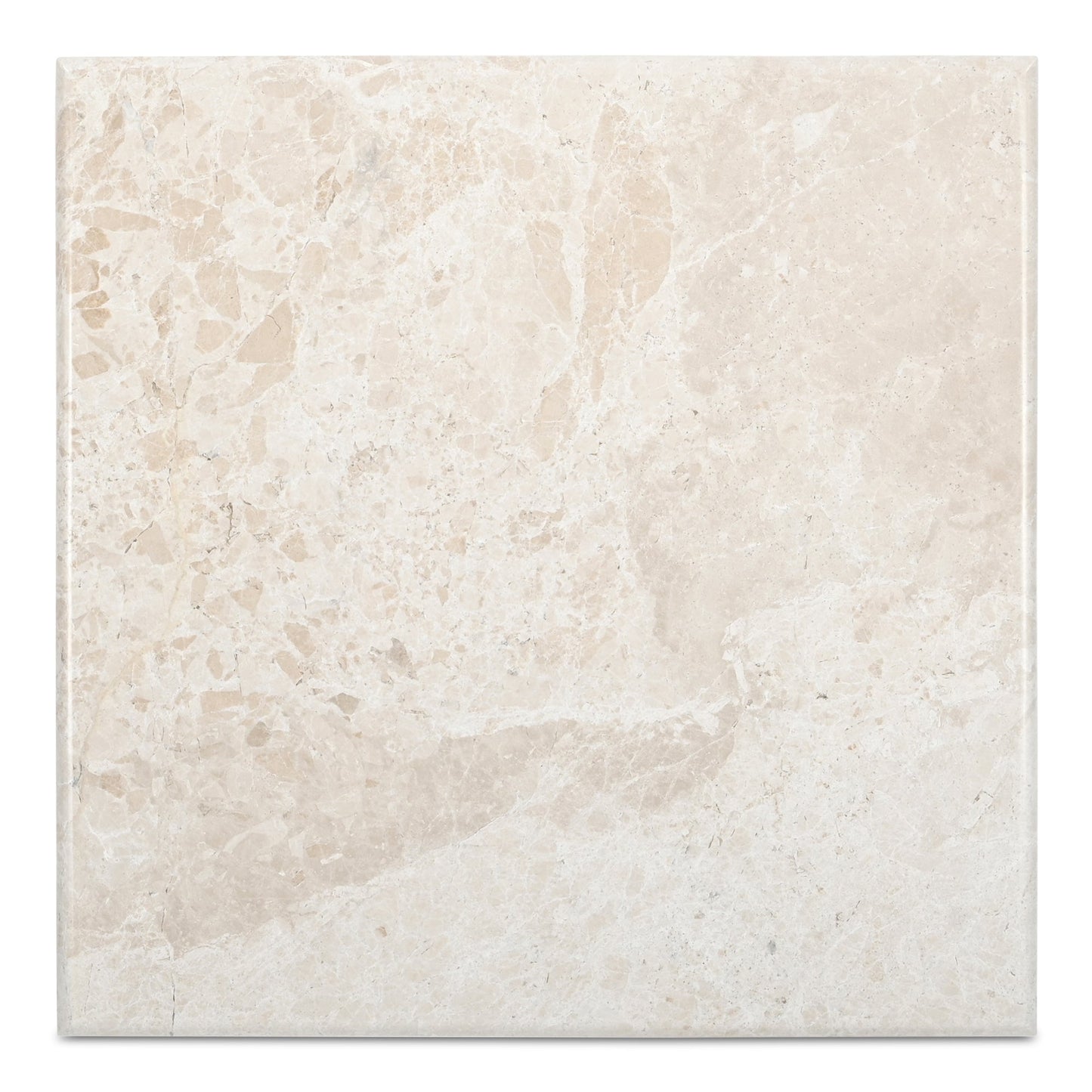 Forum Cream Beige Marble Side Table - Ornate Home