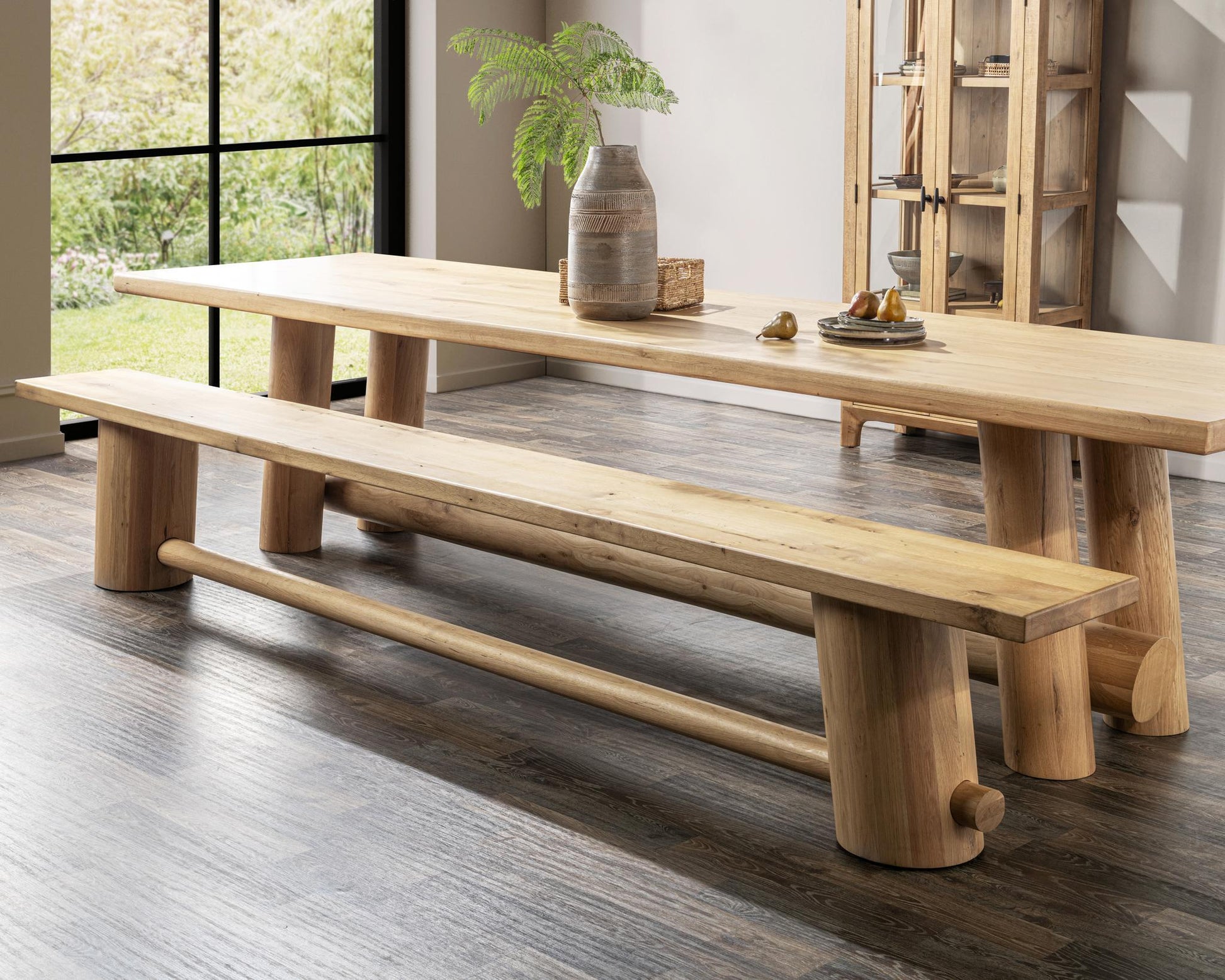 Foundation Light Oak Dining Bench - Ornate Home