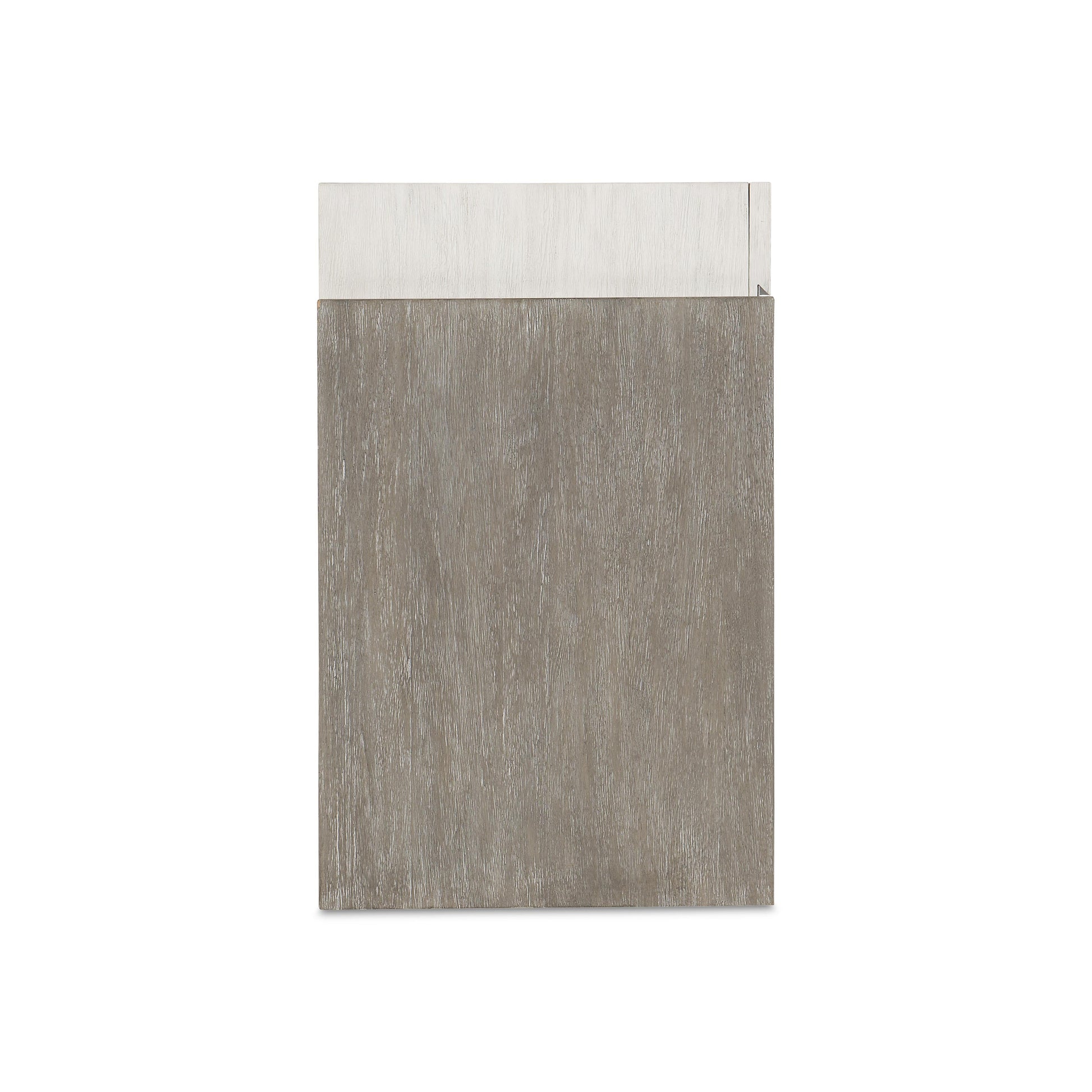 Foundations Brushed Stainless Steel/Light Shale/Linen Buffet - Ornate Home