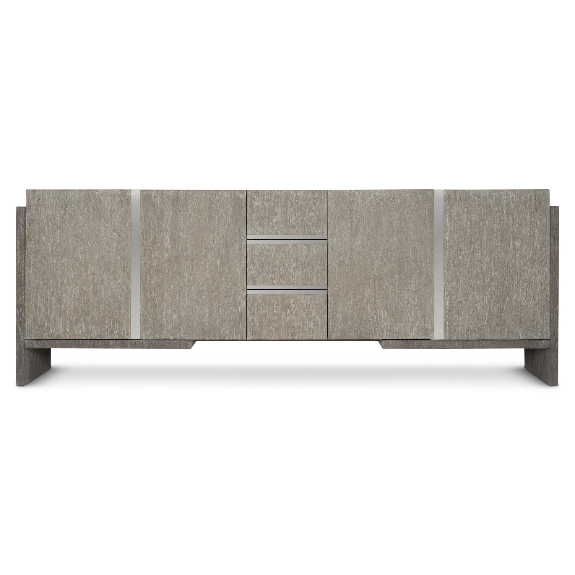 Foundations Dark Shale/Light Shale Entertainment Credenza - Ornate Home