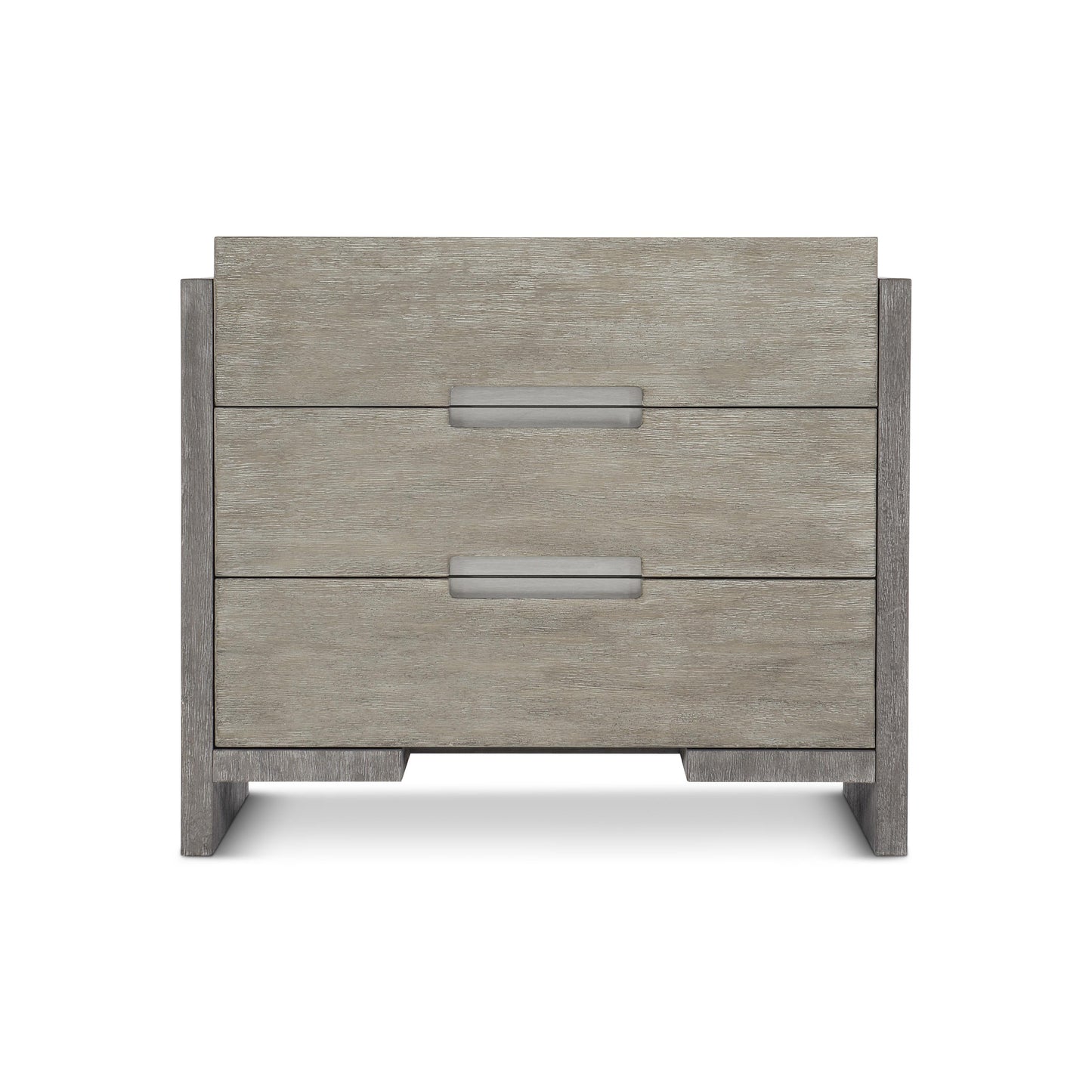 Foundations Dark Shale/Light Shale Nightstand With 3 Drawers - Ornate Home
