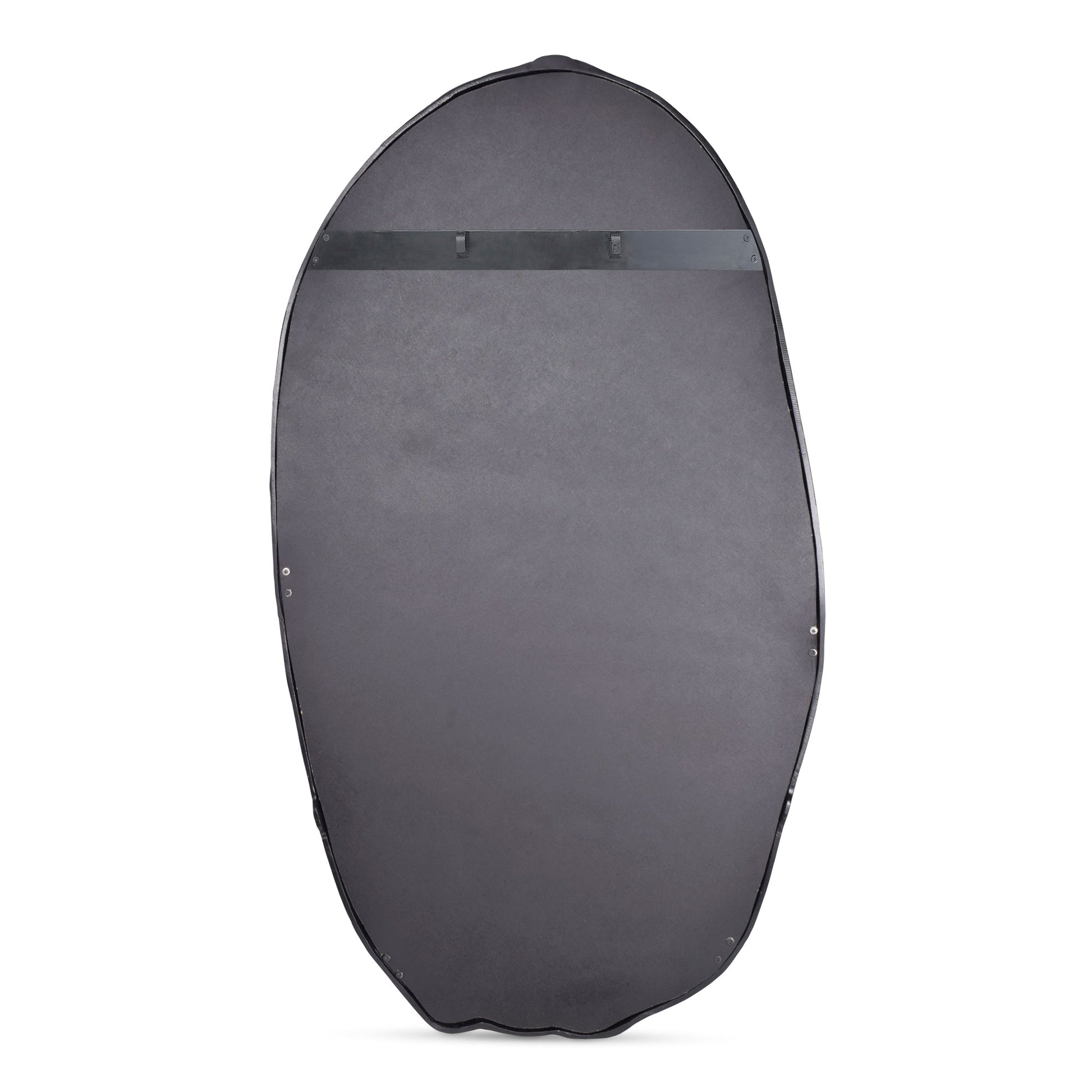 Foundry Black Oval Mirror - Ornate Home
