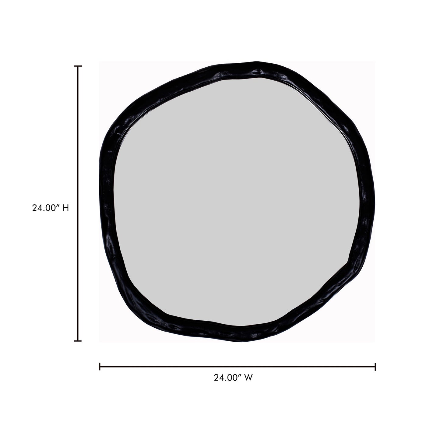 Foundry Black Small Mirror - Ornate Home