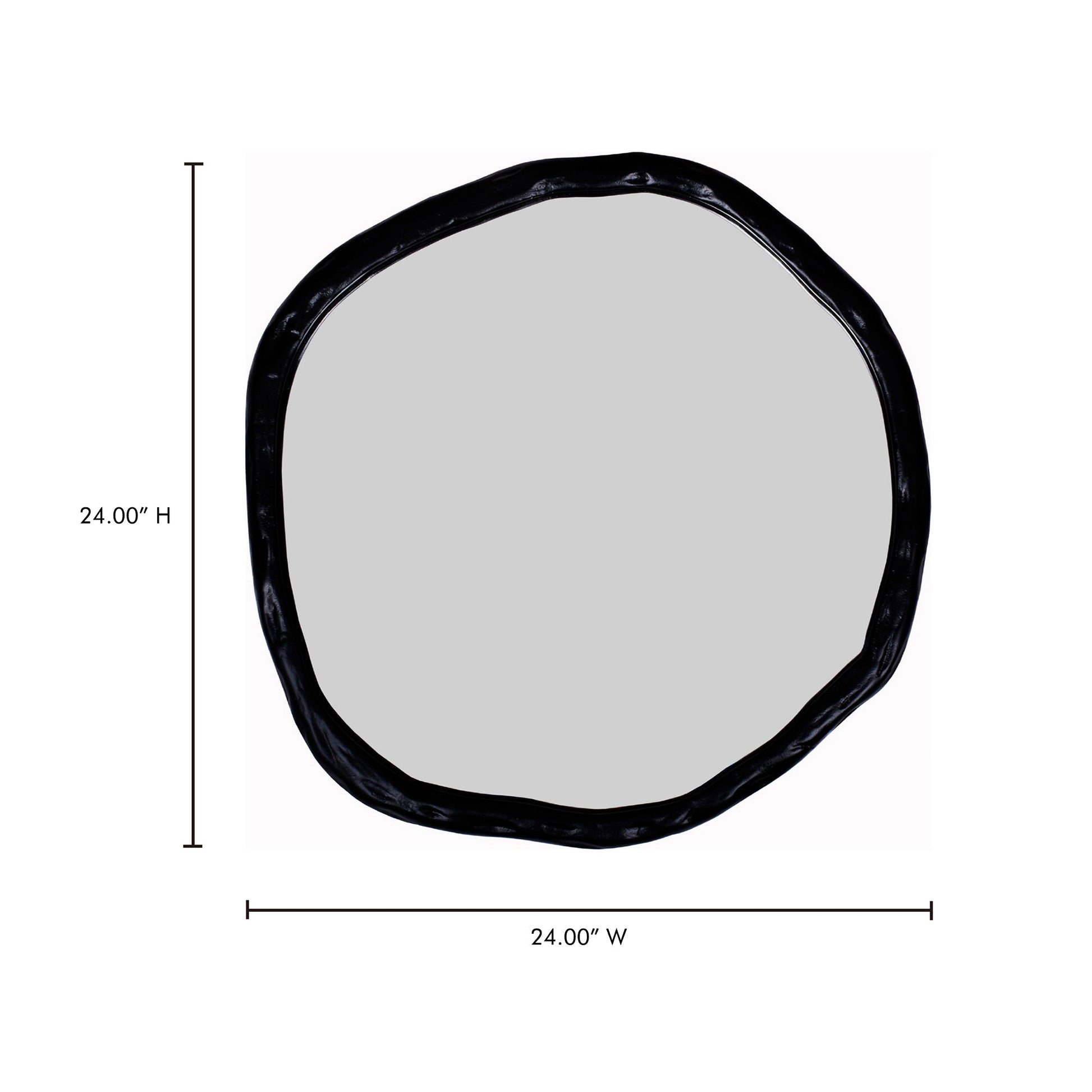 Foundry Black Small Mirror - Ornate Home