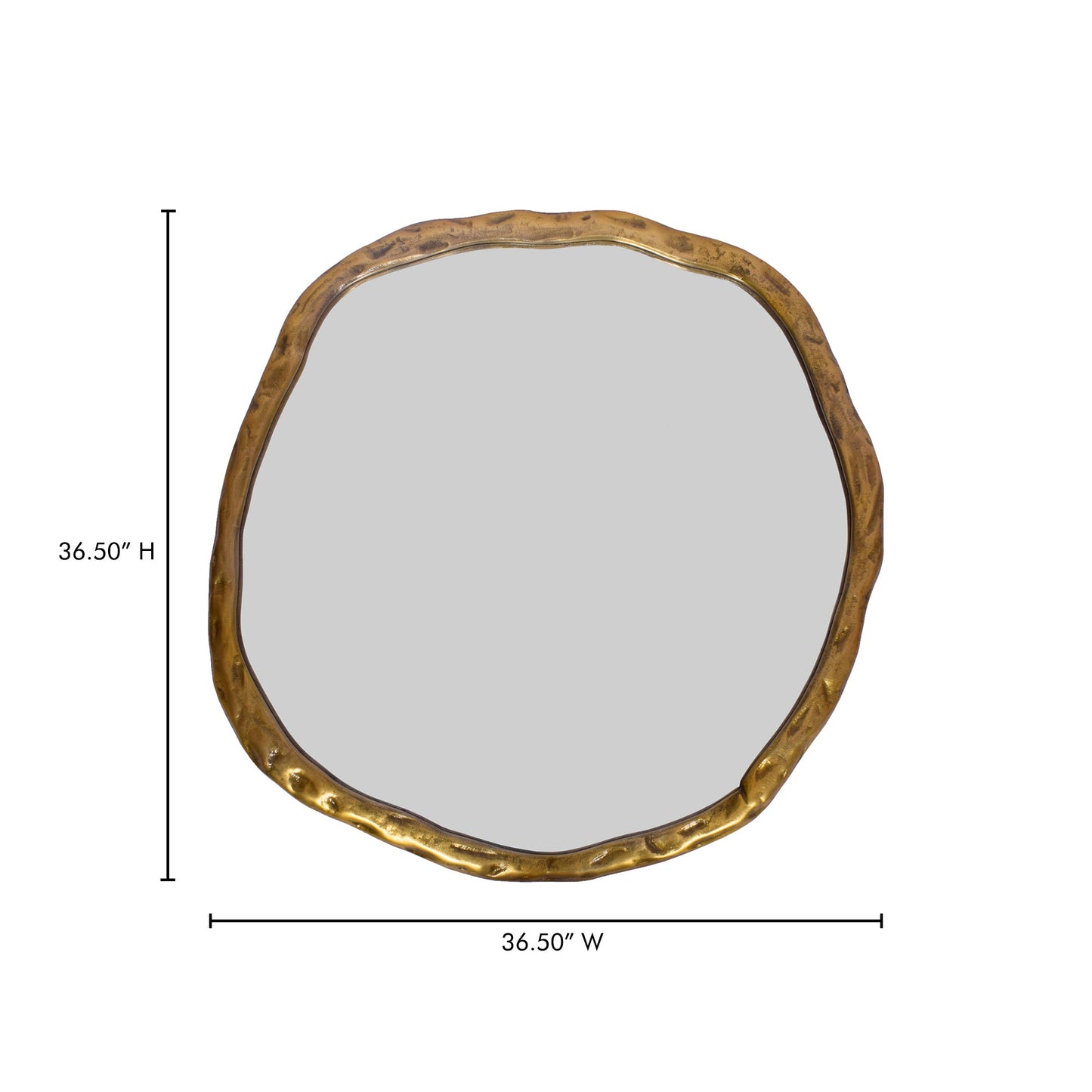 Foundry Gold Large Mirror - Ornate Home