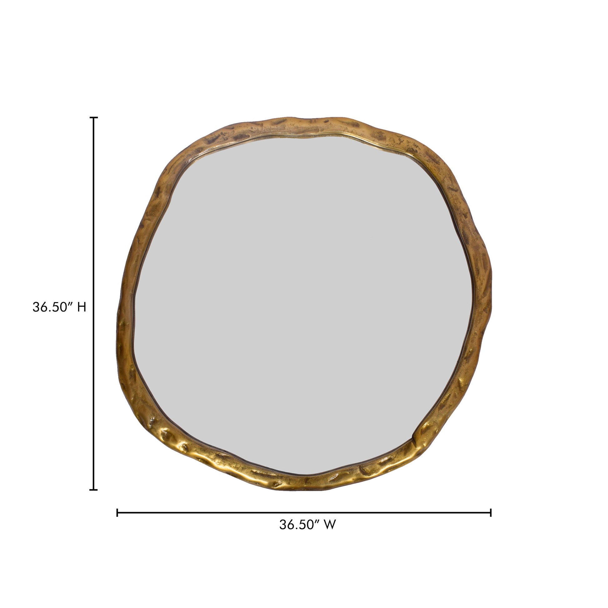 Foundry Gold Large Mirror - Ornate Home
