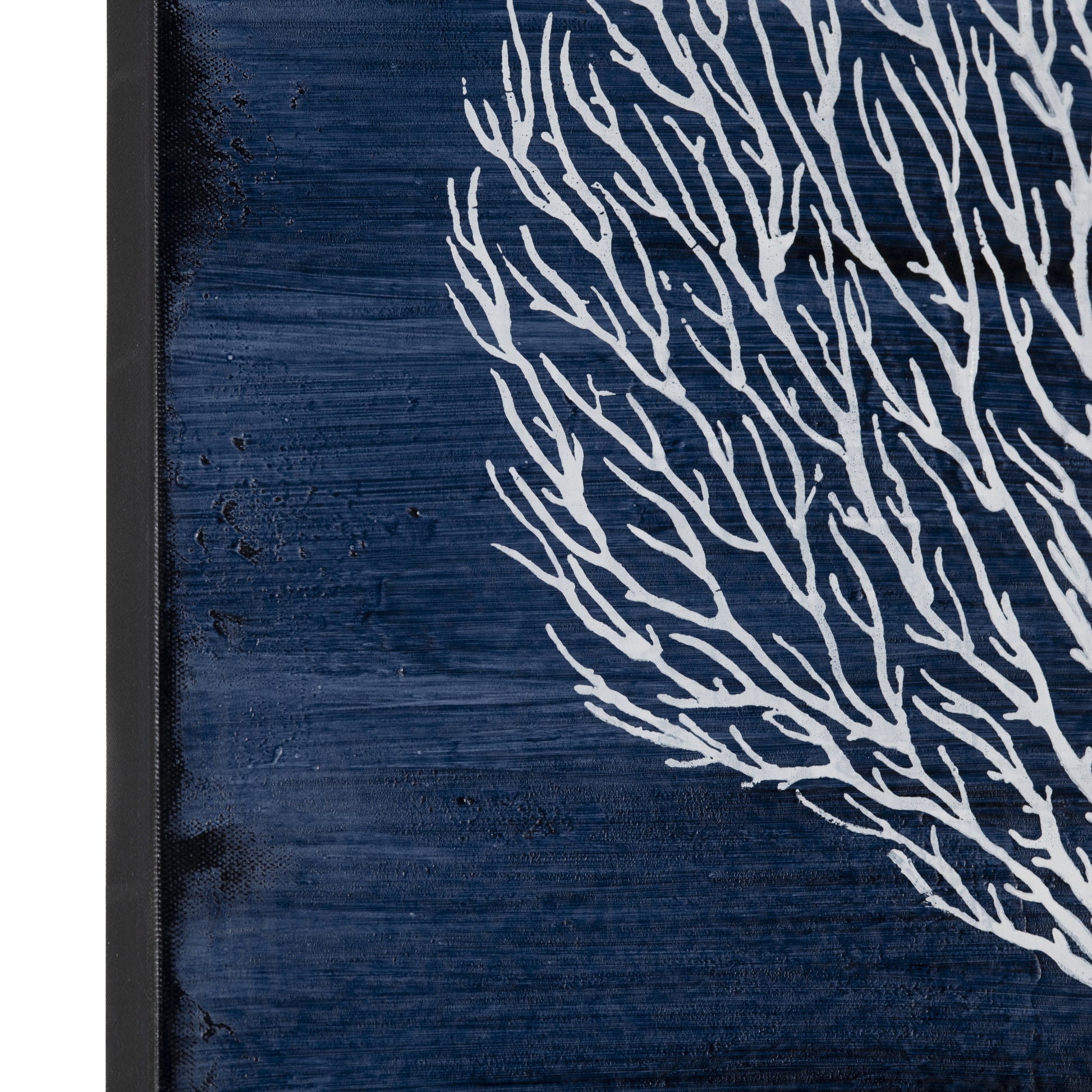 Four Corals Blue/White Canvas - Ornate Home