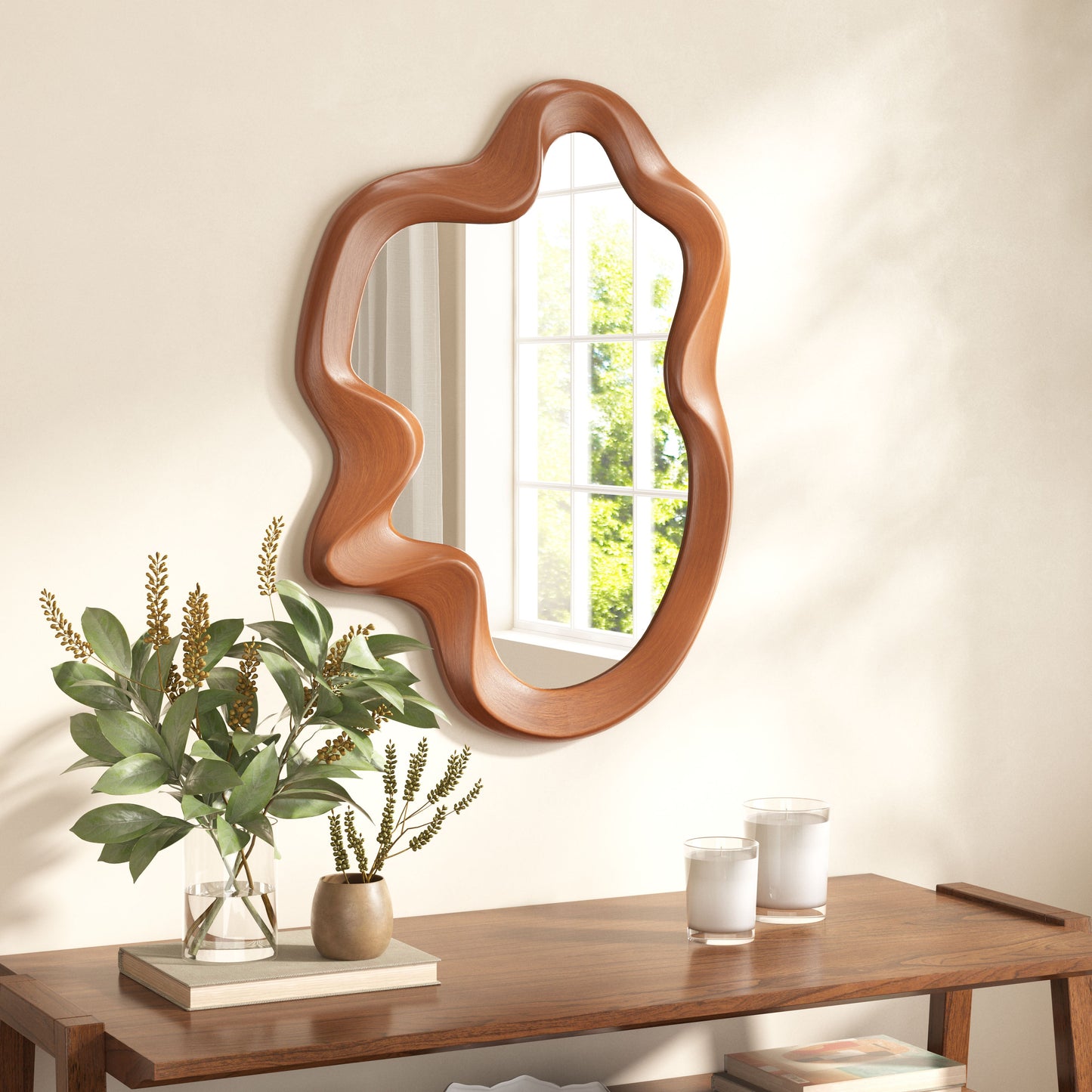 Foz Brown Mirror - Ornate Home