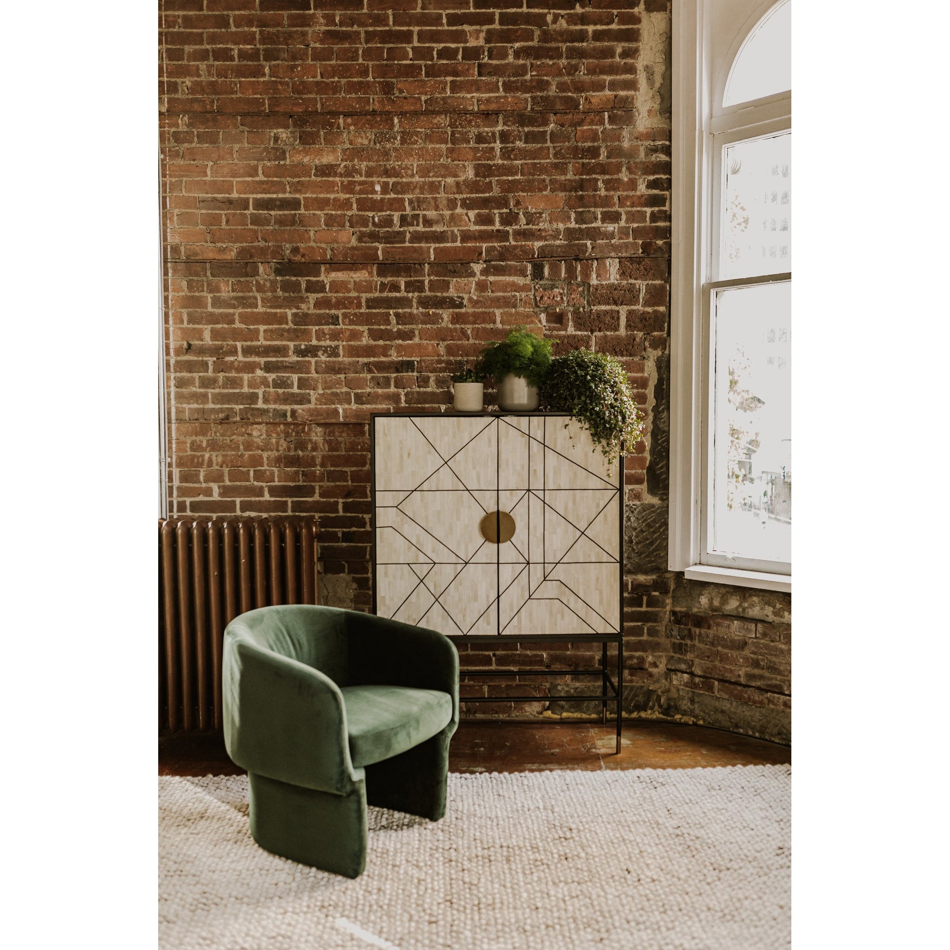 Franco Dark Green Chair - Ornate Home