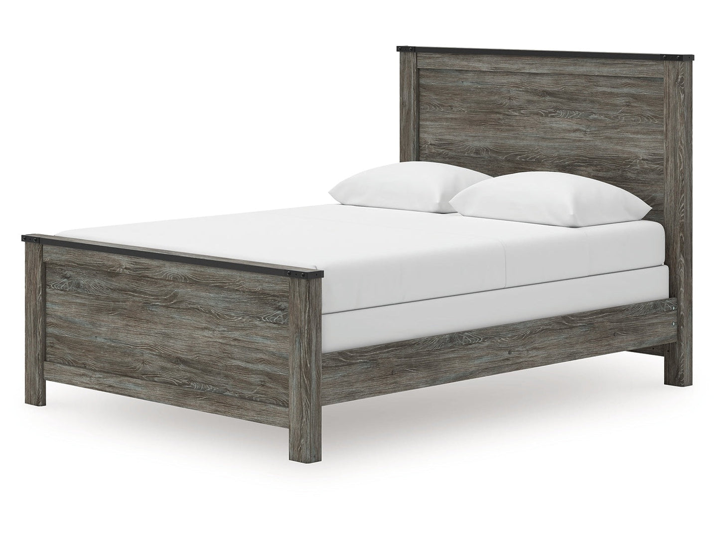 Frandern Black/Gray Queen Panel Bed- Viva Furn