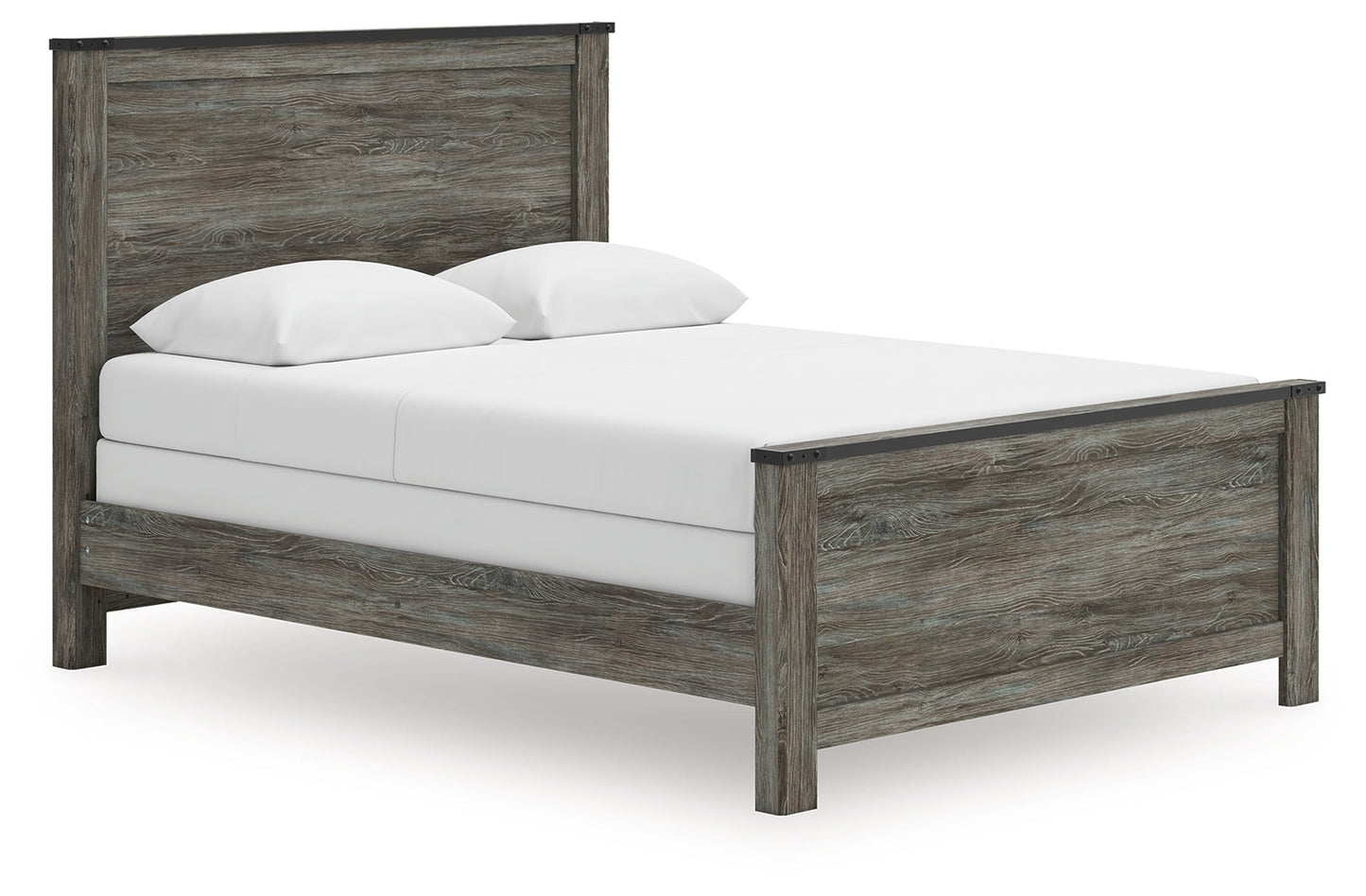 Frandern Black/Gray Queen Panel Bed- Viva Furn