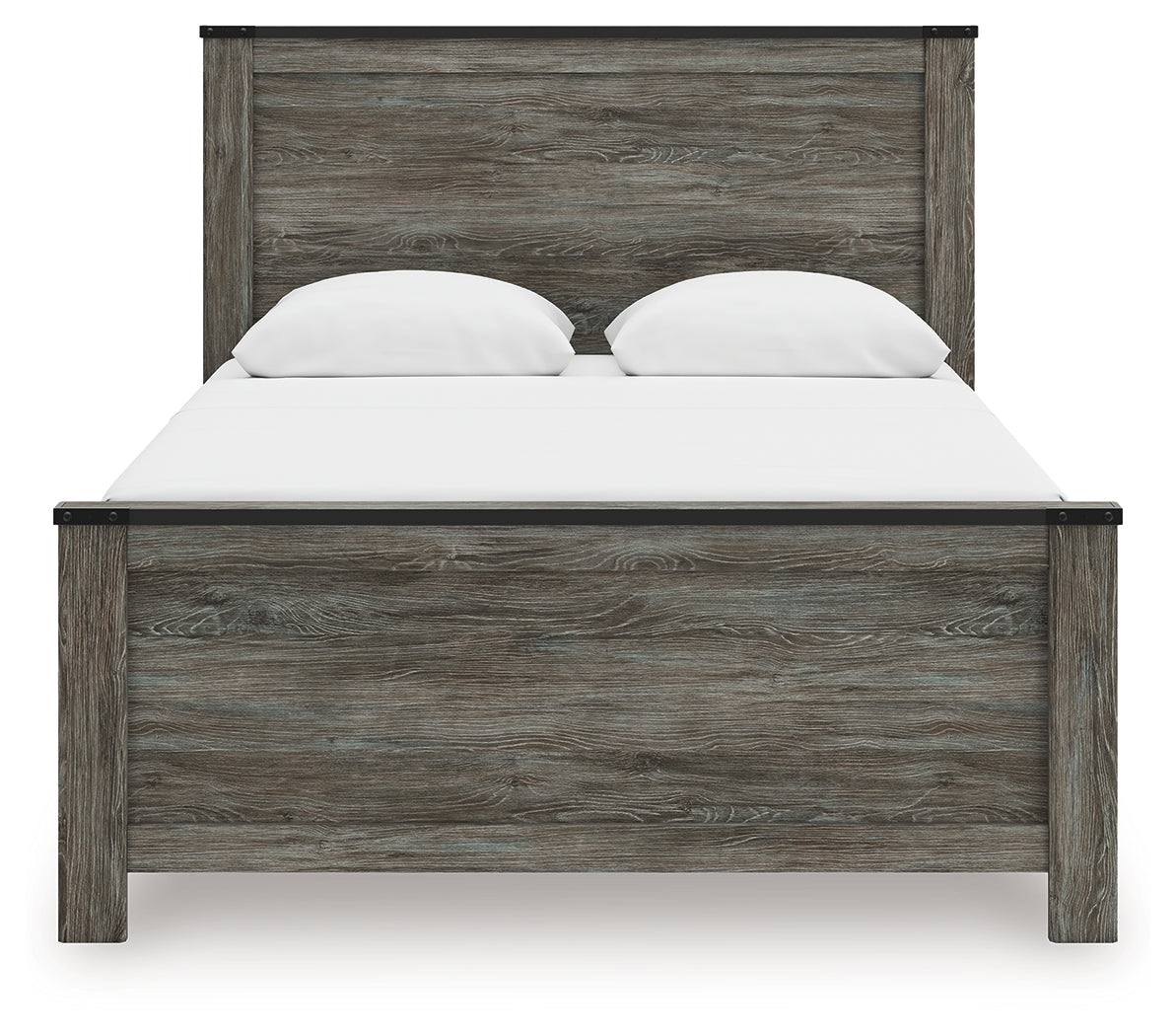 Frandern Black/Gray Queen Panel Bed- Viva Furn