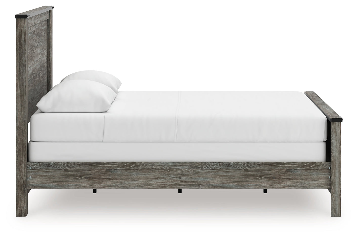 Frandern Black/Gray Queen Panel Bed- Viva Furn