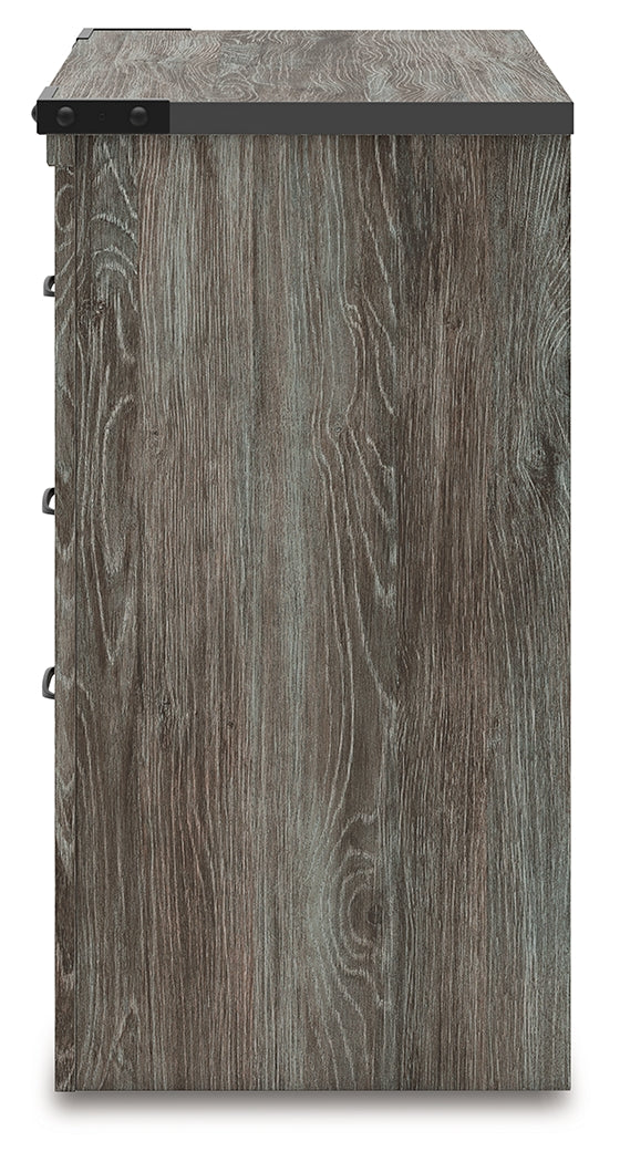 Frandern Gray Two Drawer Night Stand- Viva Furn