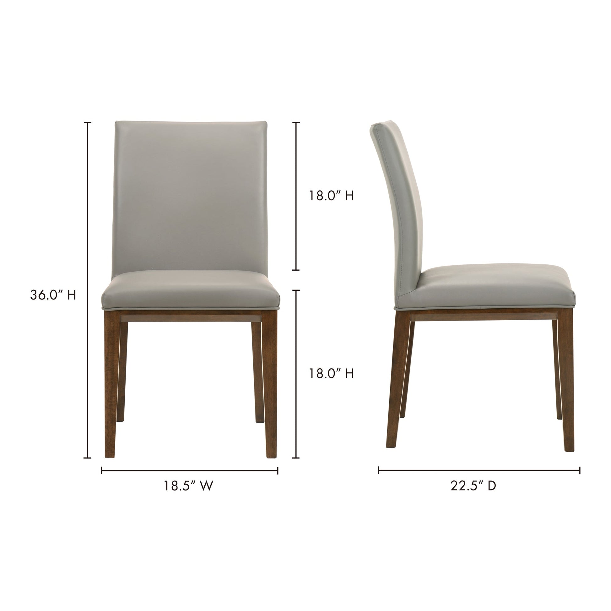 Frankie Grey Dining Chair (Set of 2) - Ornate Home