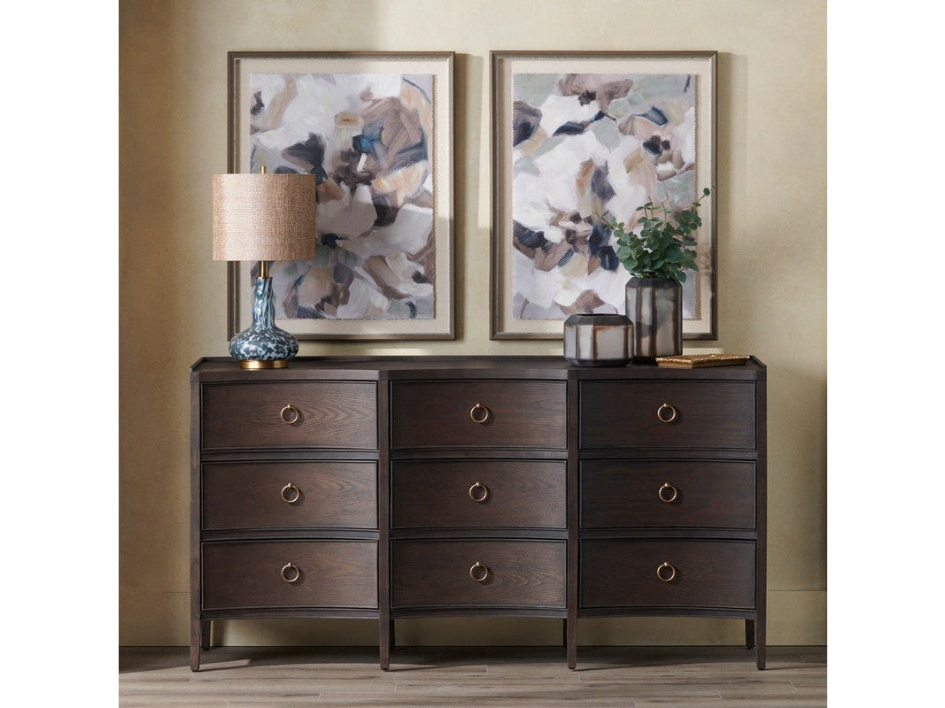 Franklin Brown Nine-Drawer Dresser - Ornate Home
