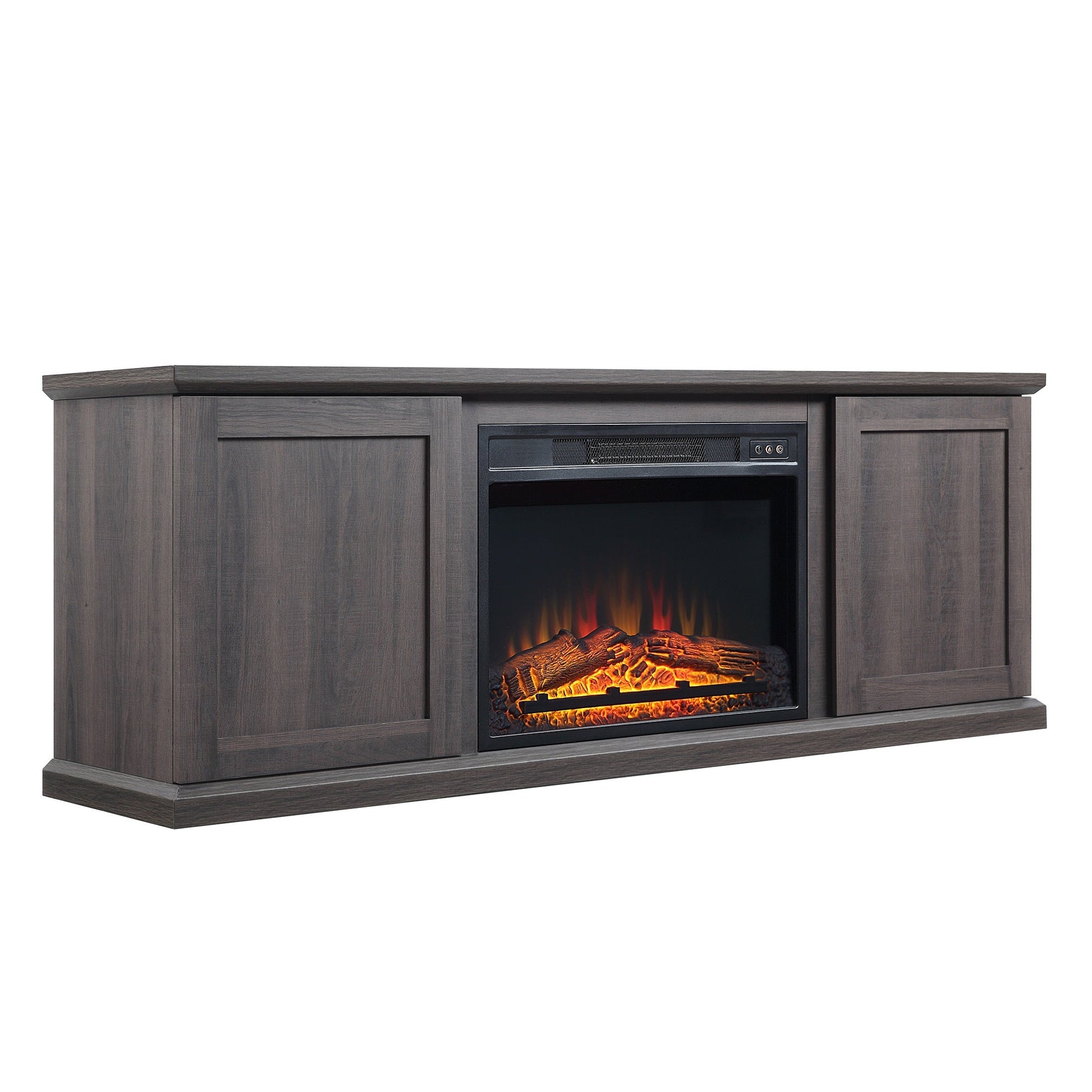 Franklin Fireplace in Heavy Brown - Ornate Home